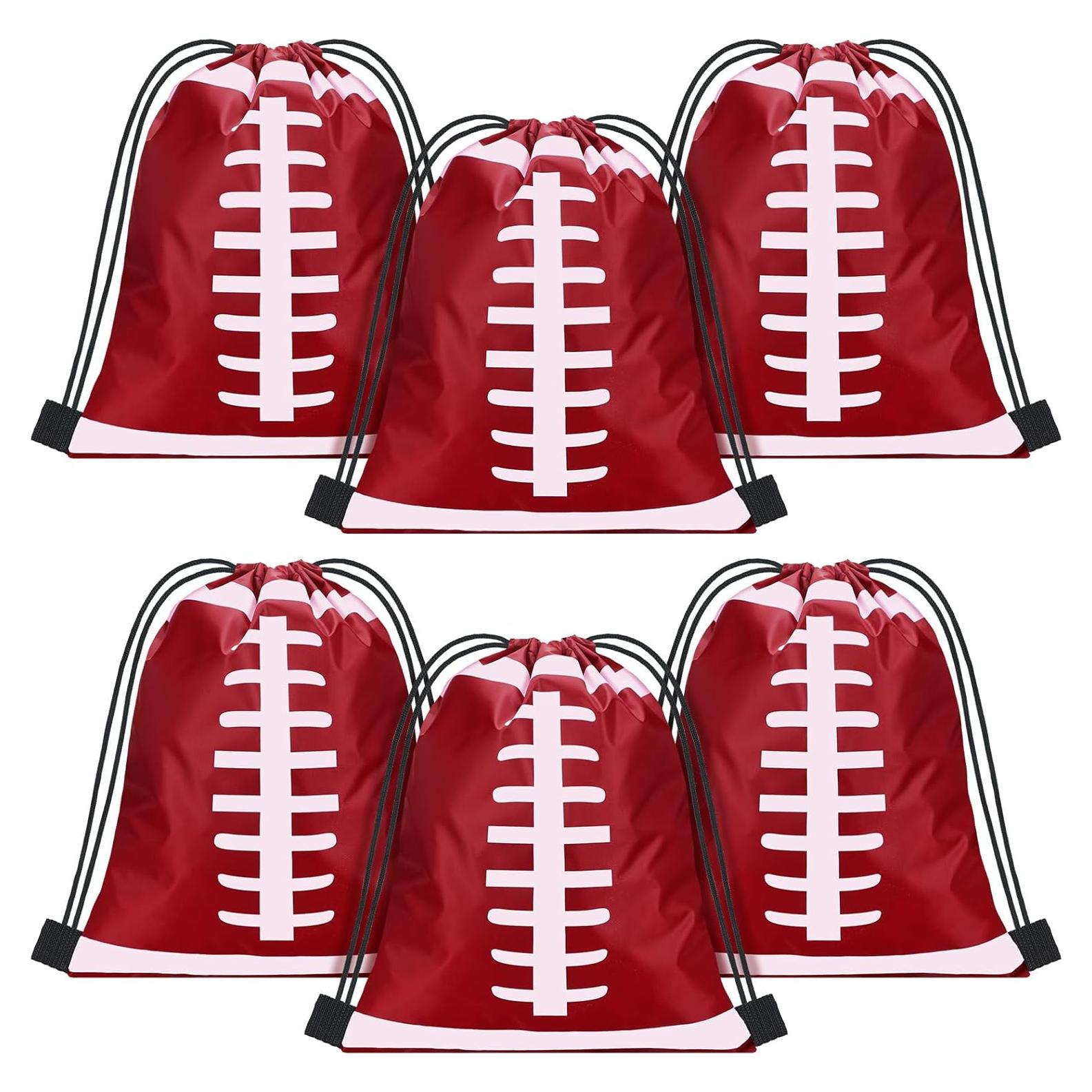 Mochilas de Cierre de Cordón Shappy para Fútbol - 6 Pcs 33x43 cm