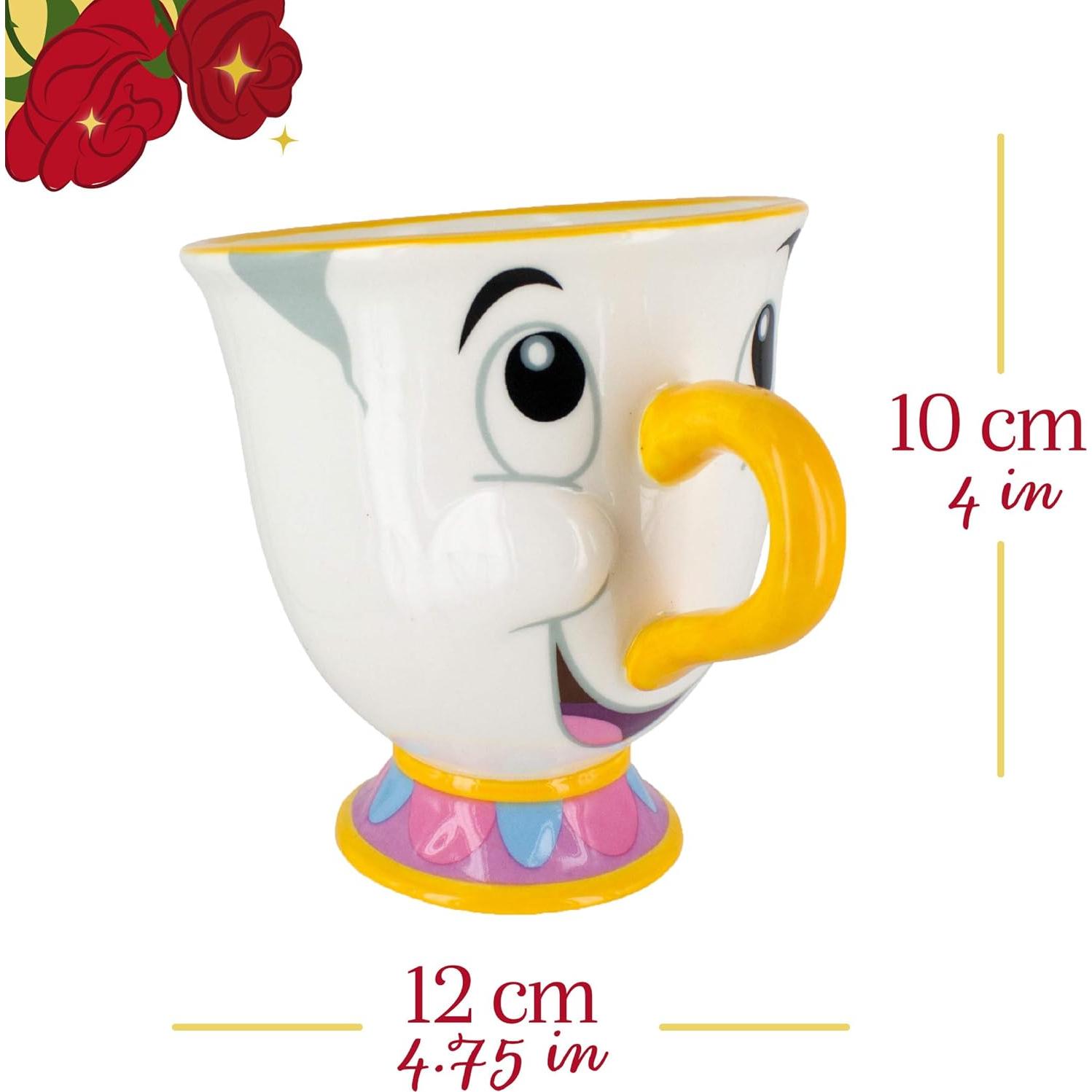 Taza de té Chip Disney La Bella y la Bestia 270g Cerámica