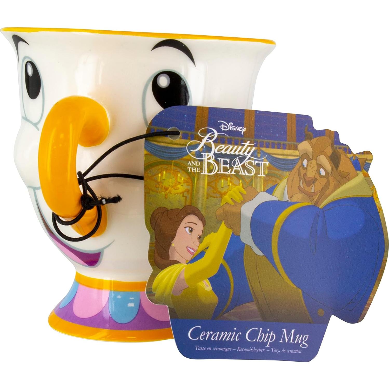 Taza de té Chip Disney La Bella y la Bestia 270g Cerámica