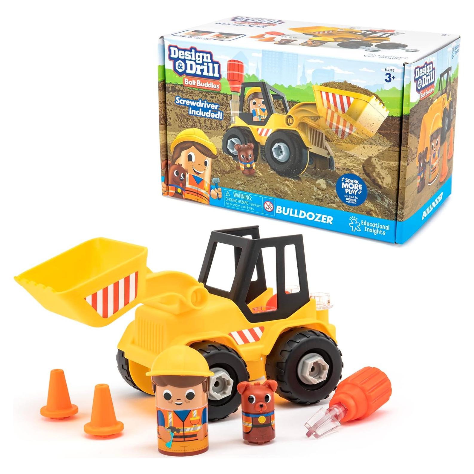 Bulldozer de Diseño y Perforación Educational Insights - Juguete STEM