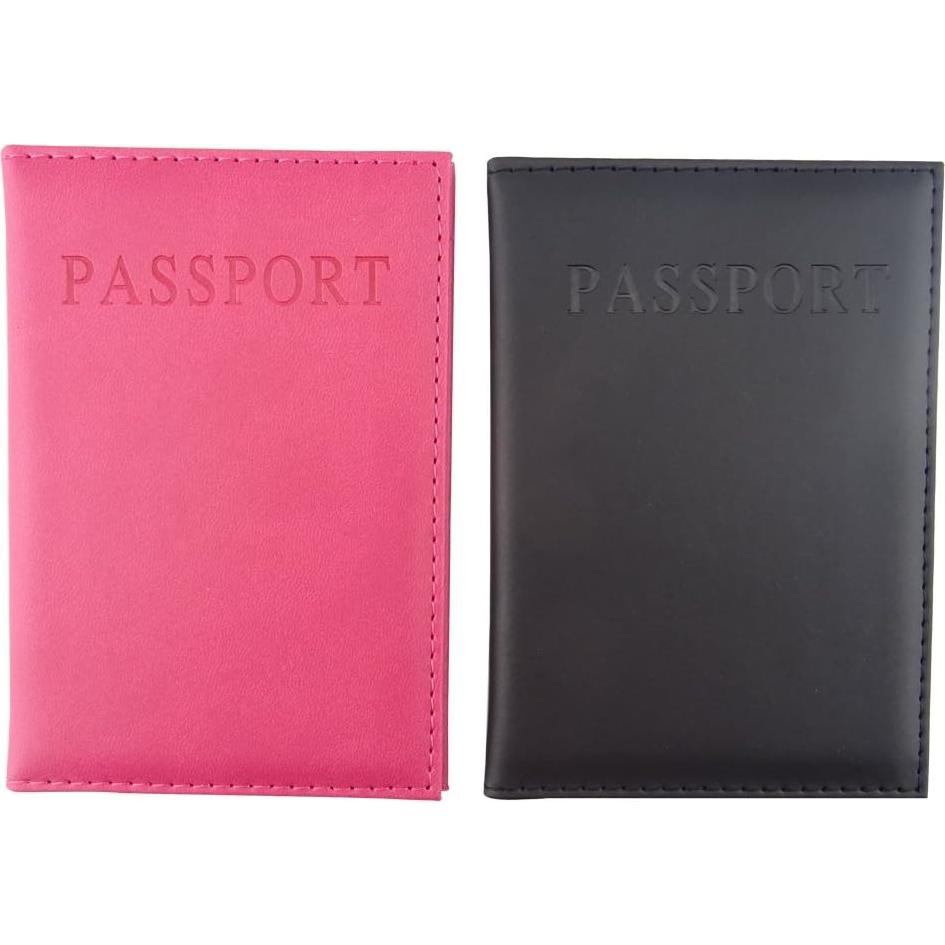 Funda de Pasaporte Honbay 2PCS Cuero Artificial Unisex