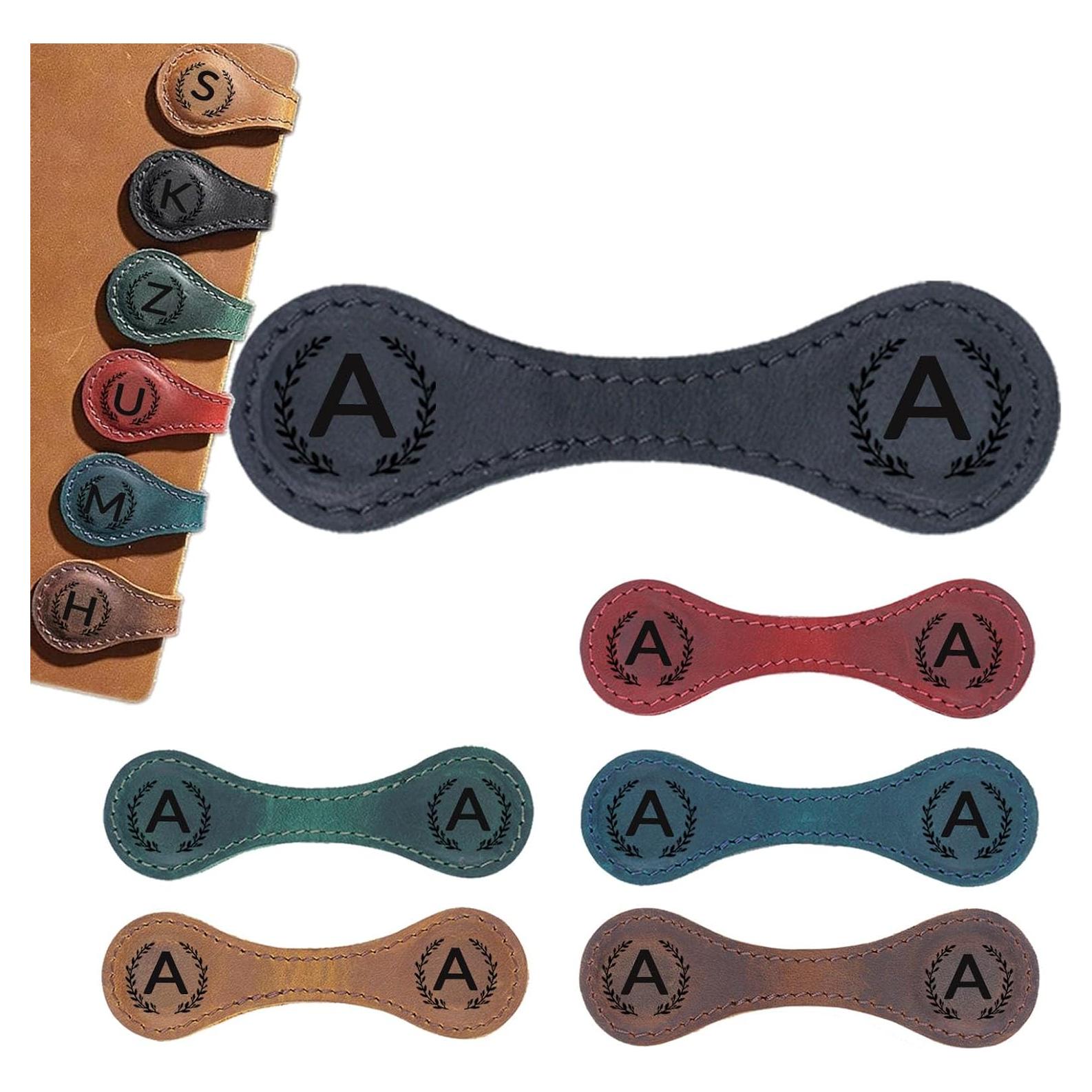 Marcador Magnético de Piel Sintética XMADZ Negro 10x3 cm