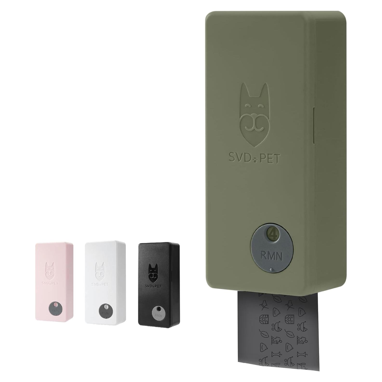 Dispensador de bolsas de excremento para perros SVD.PET Verde Militar