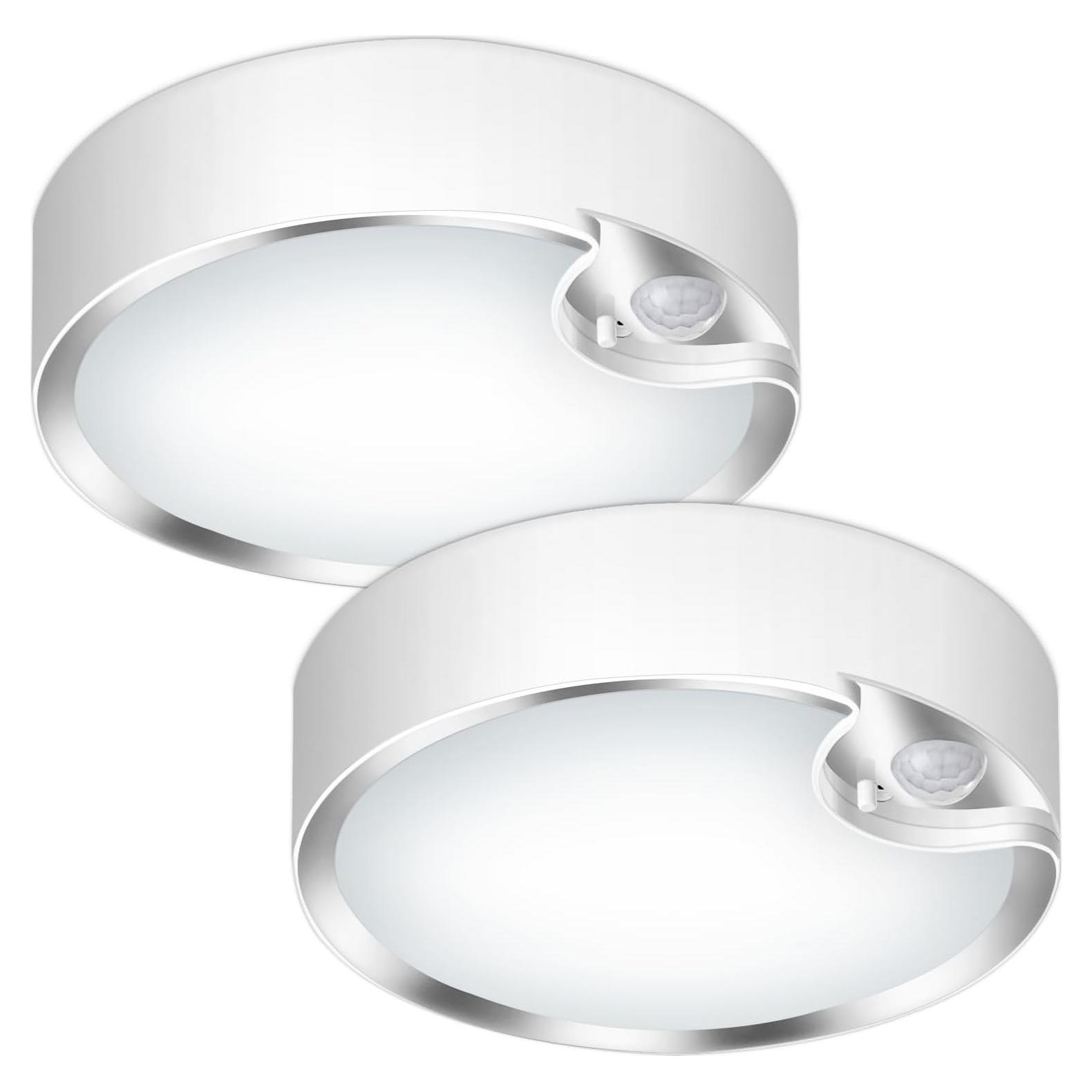 Luz de Techo LED TOOWELL con Sensor de Movimiento 400LM - 2 Paquete