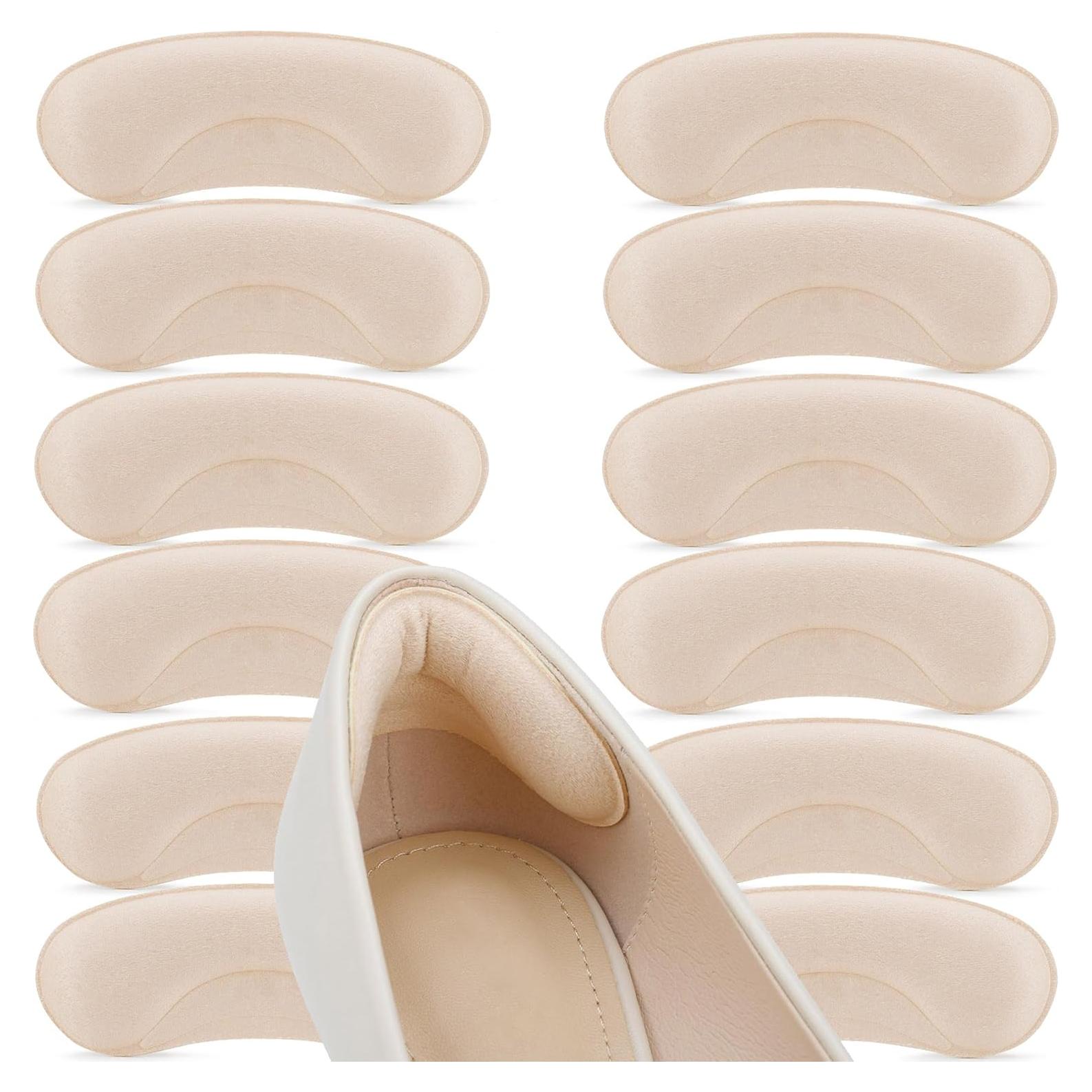 6 Pares Almohadillas Talones Antideslizantes Comfowner Albaricoque