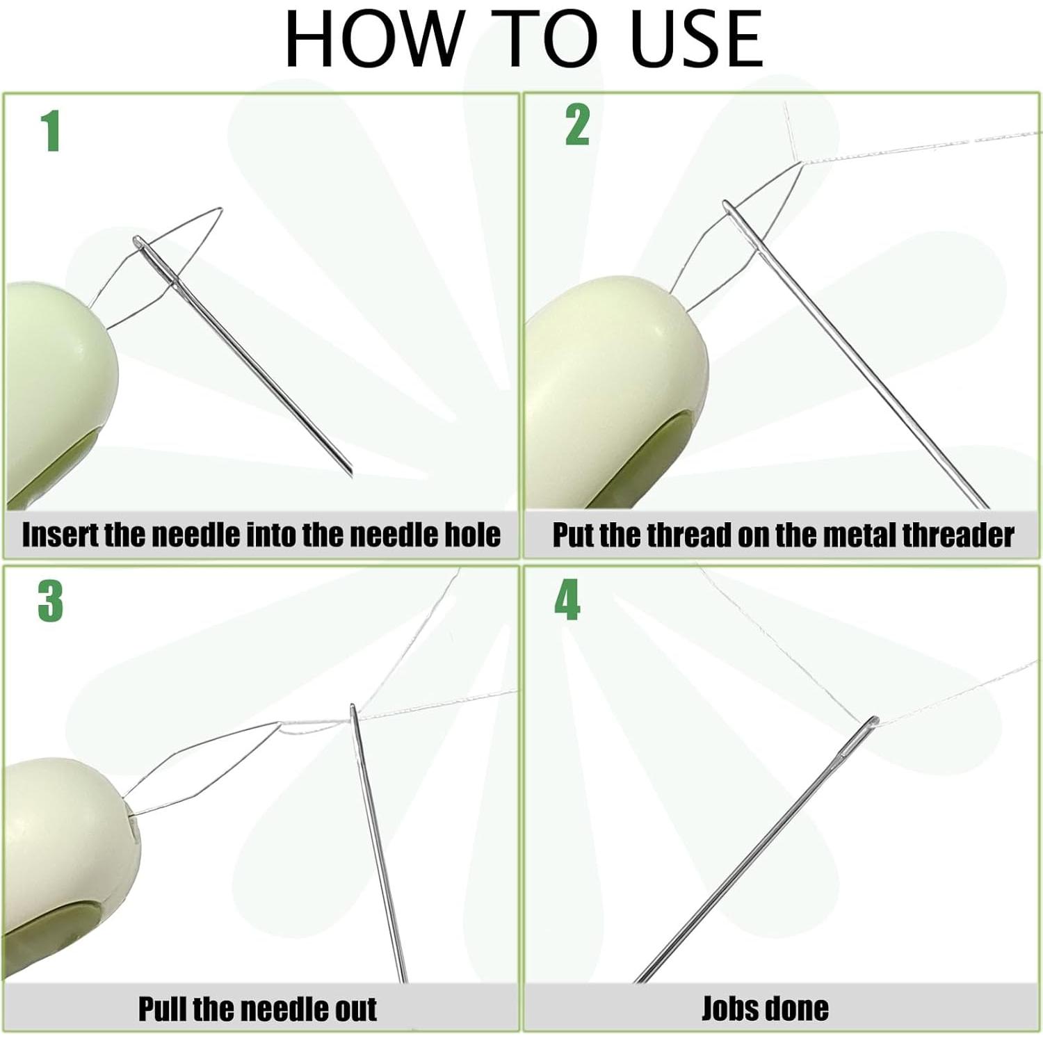 Enhebrador de Agujas y Desgarrador YEQIN 2 en 1 Marrón