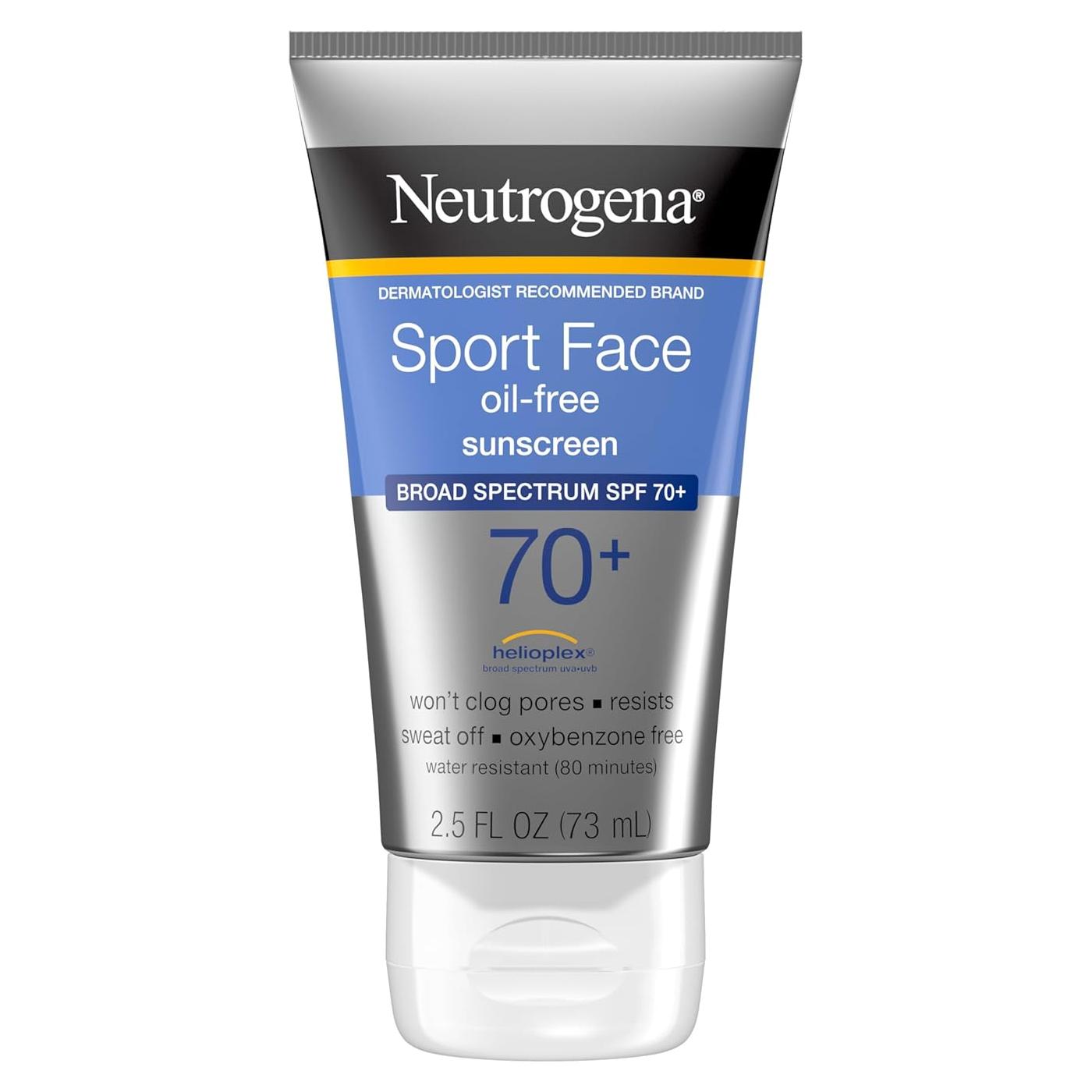 Protector Solar Neutrogena Sport Face SPF 70+ Sin Aceite 73.93 ml