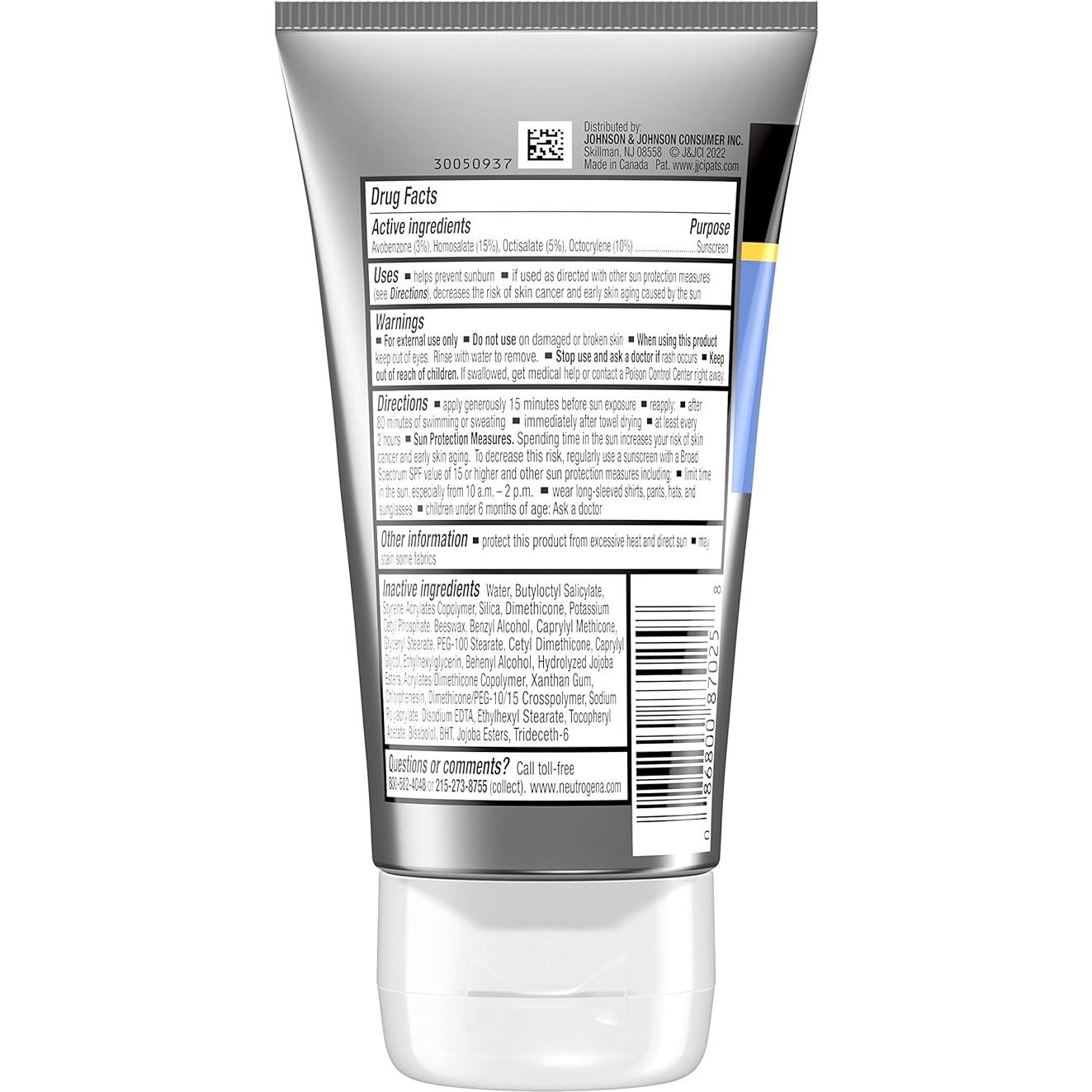 Protector Solar Neutrogena Sport Face SPF 70+ Sin Aceite 73.93 ml