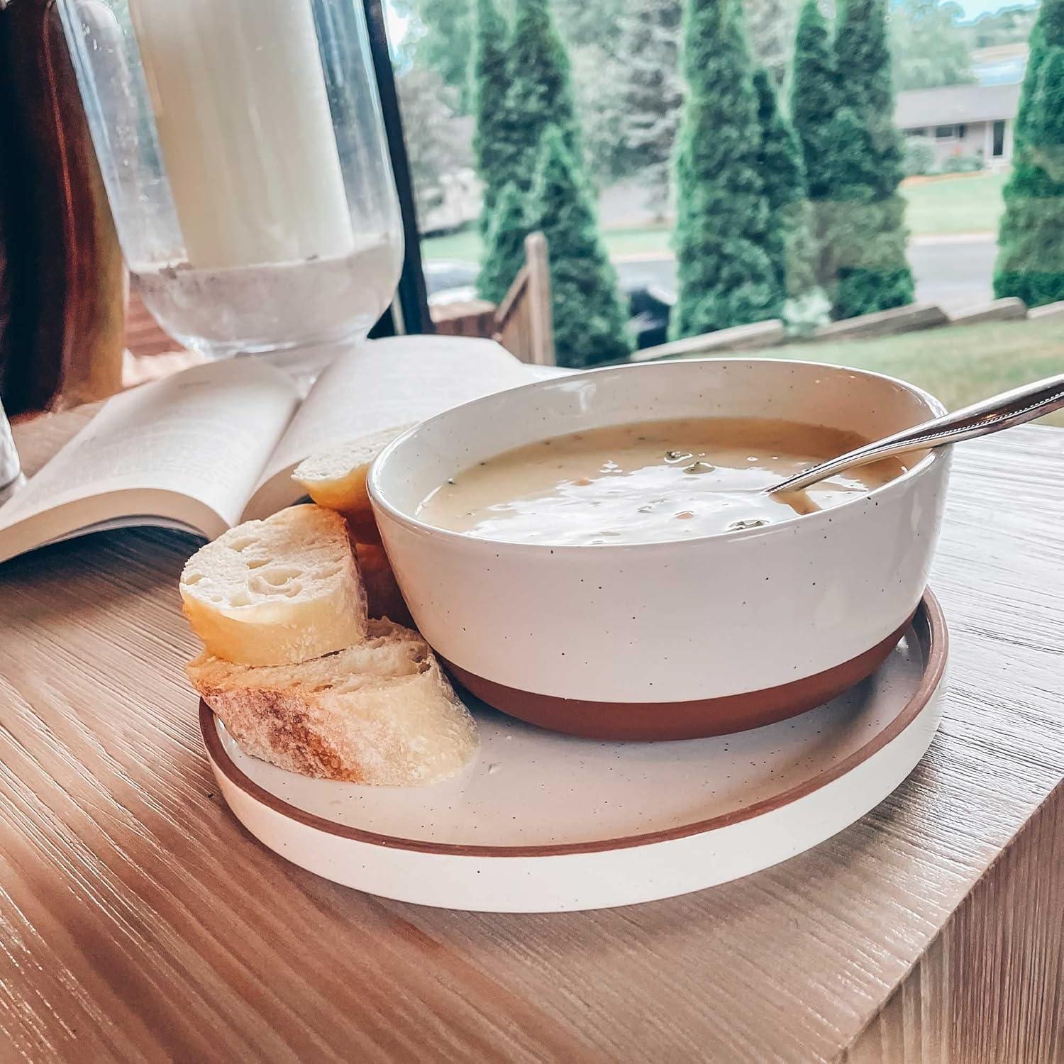 Juego de Platos Planos de Cerámica Mora - 6 Unidades 20.32 cm