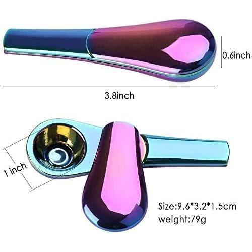 Juego de Pipa de Tabaco Portátil de Metal Zinc con Estuche