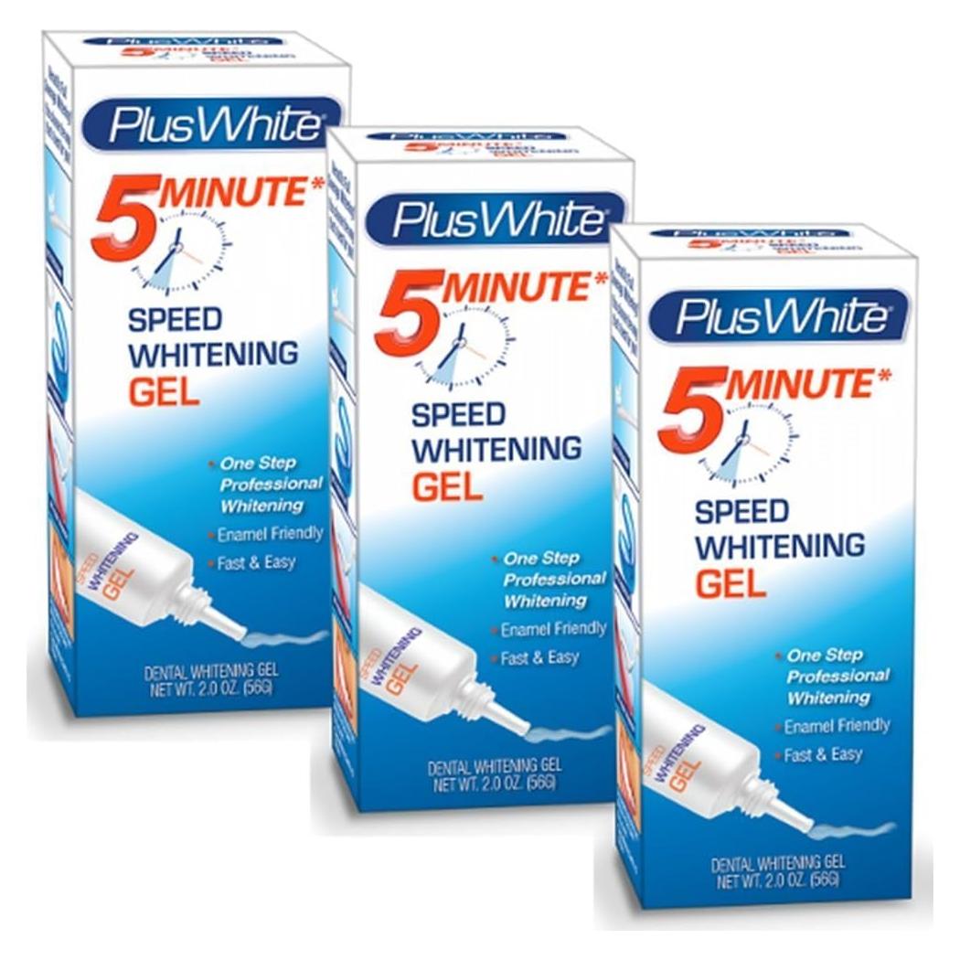 Gel Blanqueador Dental Plus White Speed - 3 Tubos de 56 g