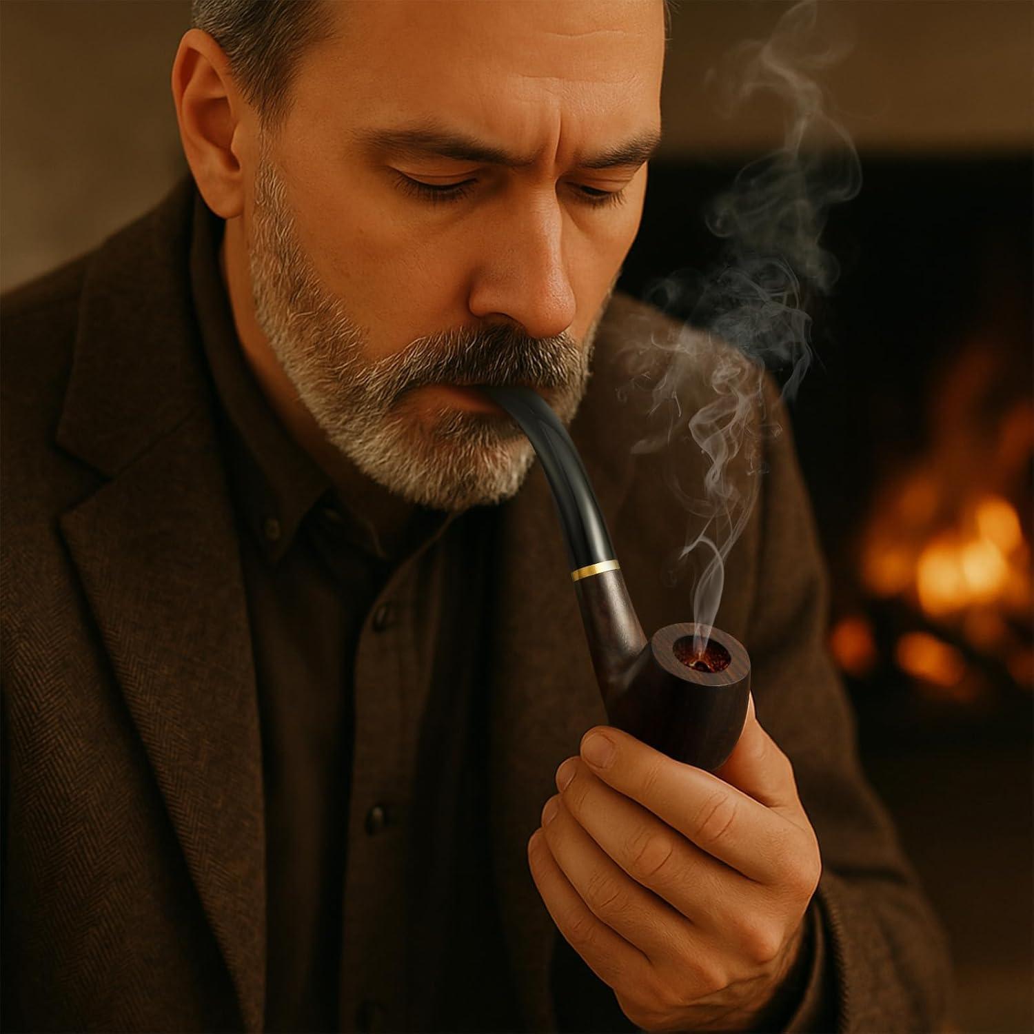 Juego de Pipas de Tabaco Joyoldelf Ébano - Kit Completo con Accesorios