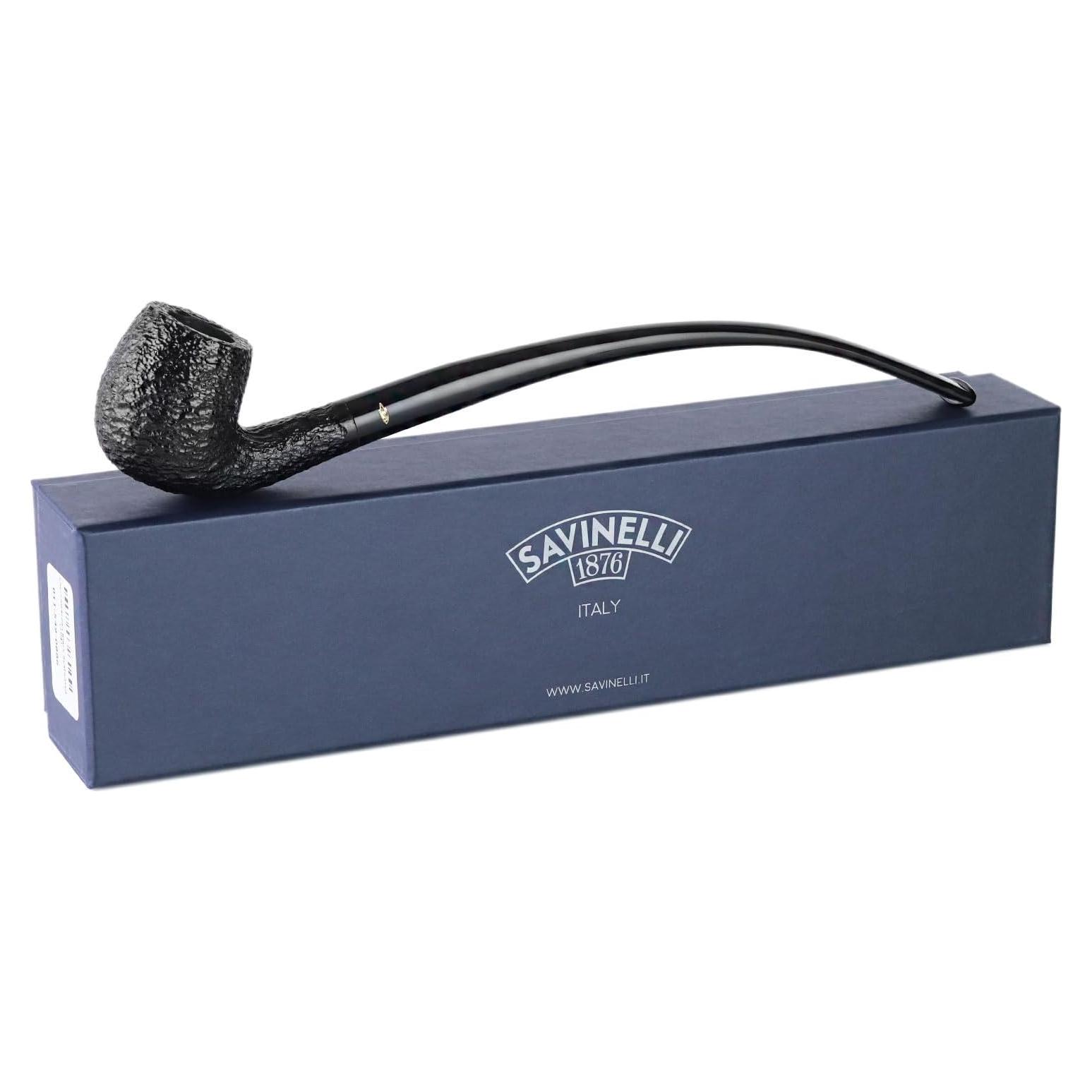 Pipa Savinelli Churchwarden 601 - Madera de Brezo Hecha a Mano