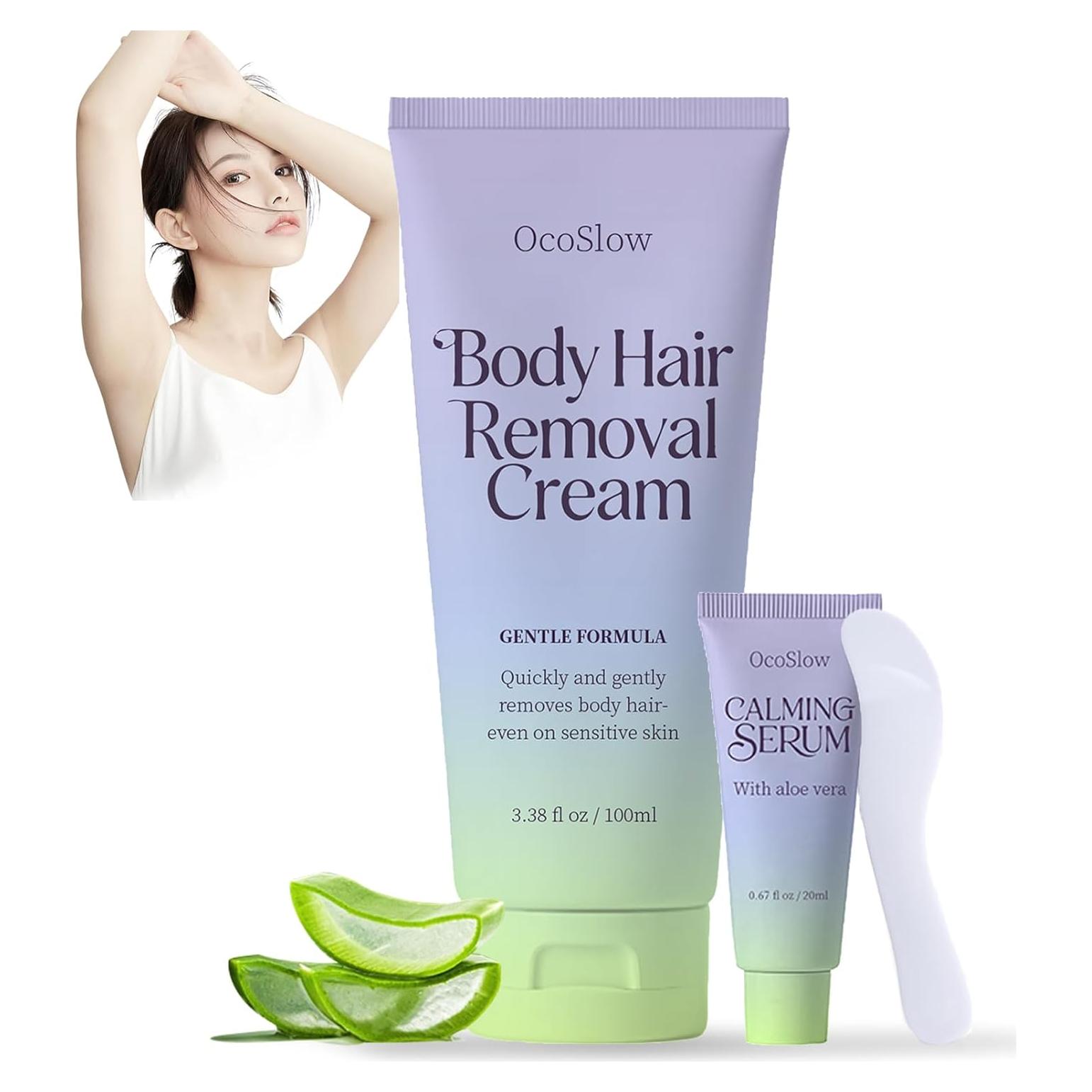 Crema Depiladora Corporal OcoSlow 156g para Piel Sensible