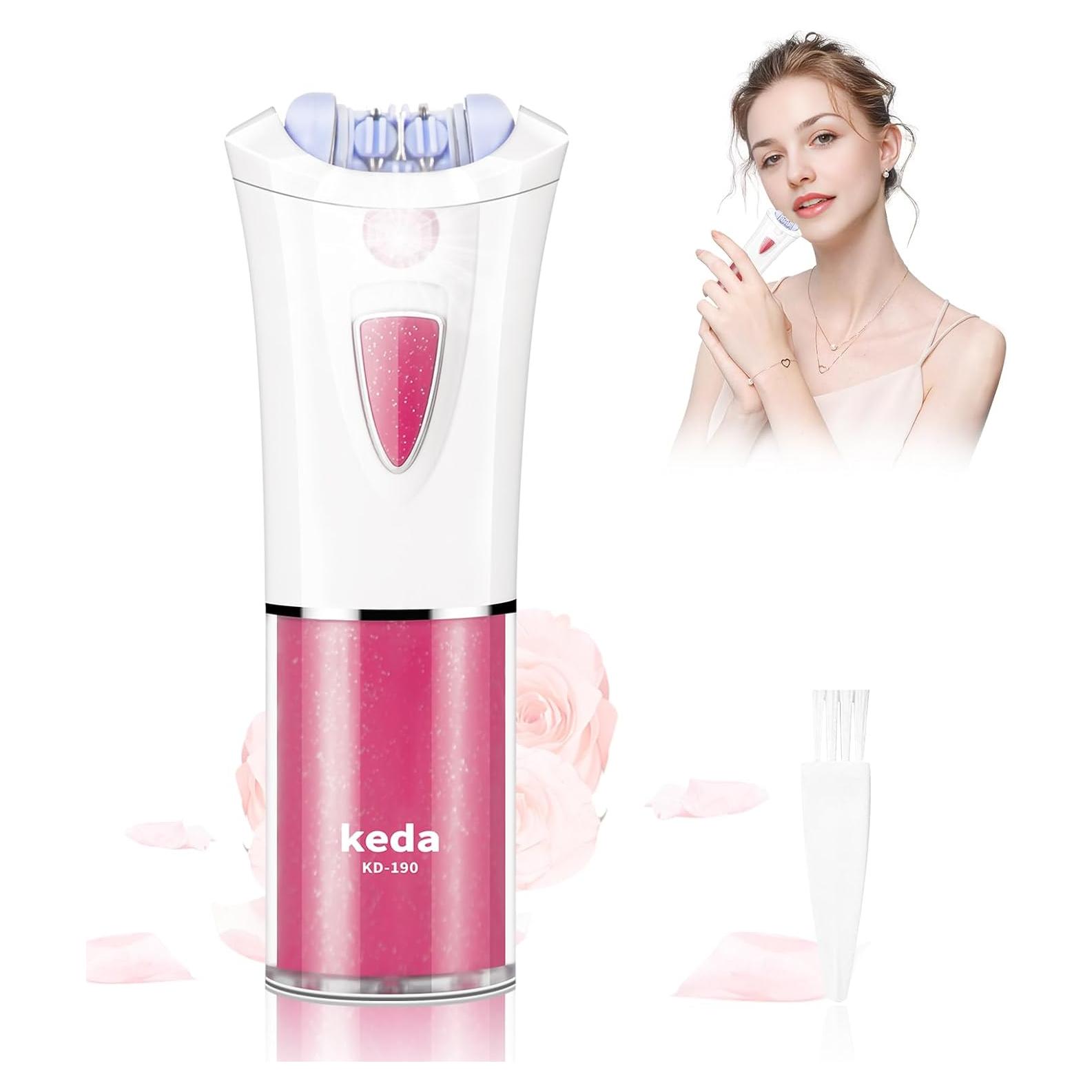 Epilador Facial Inalámbrico Glabrouse con Luz LED - 100g