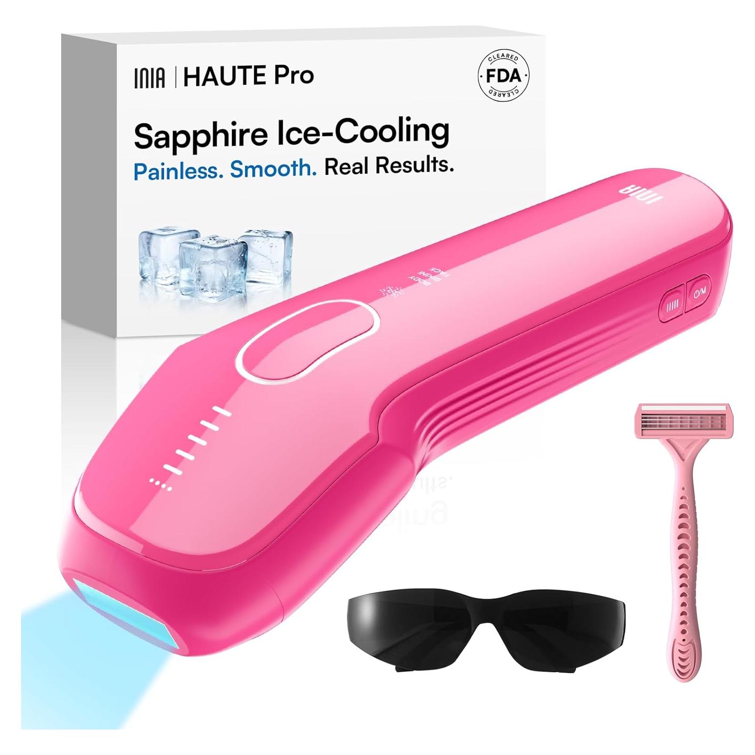 Eliminador de Vello IPL INIA HAUTE Pro Rosa Fucsia Indoloro