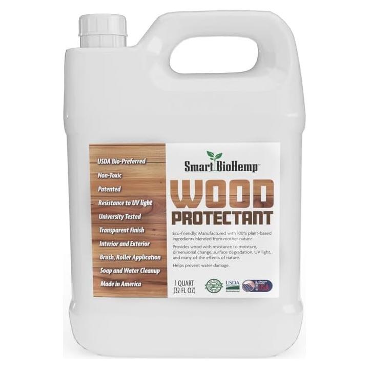 Protector de Madera Smart BioHemp 1 Cuarto 32 oz Ecológico