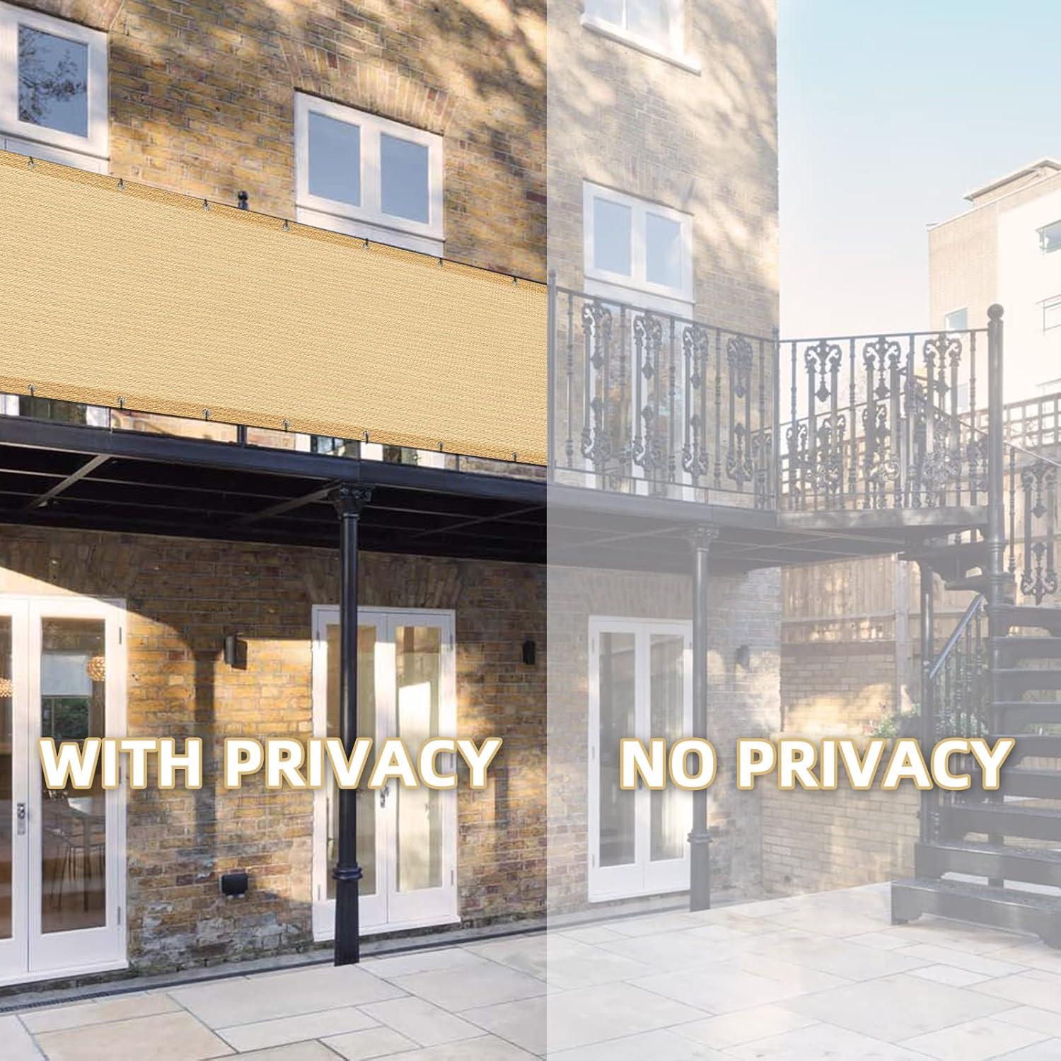 Pantalla de Privacidad para Balcón Love Story 0.91m x 3.05m HDPE