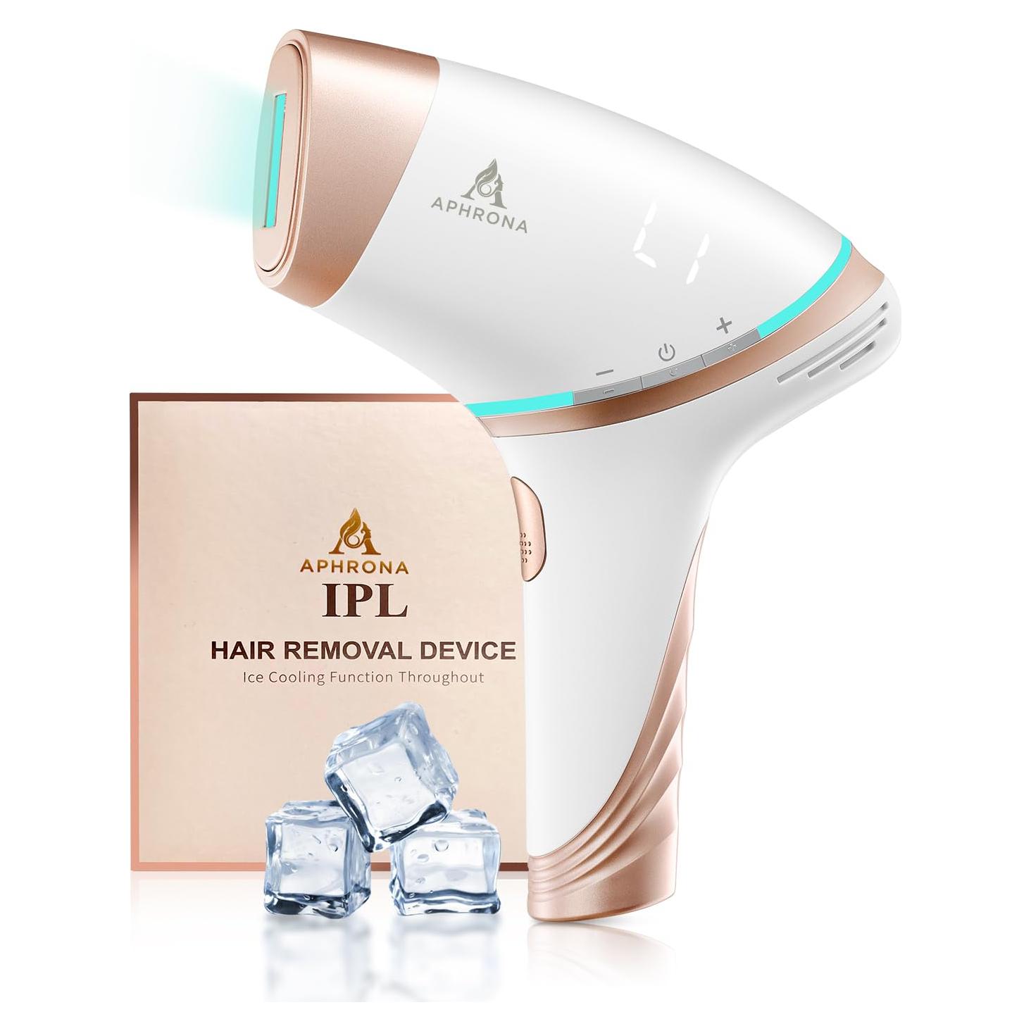 Aphrona Eliminador de Vello IPL | Seguro y Efectivo | 500,000 Destellos