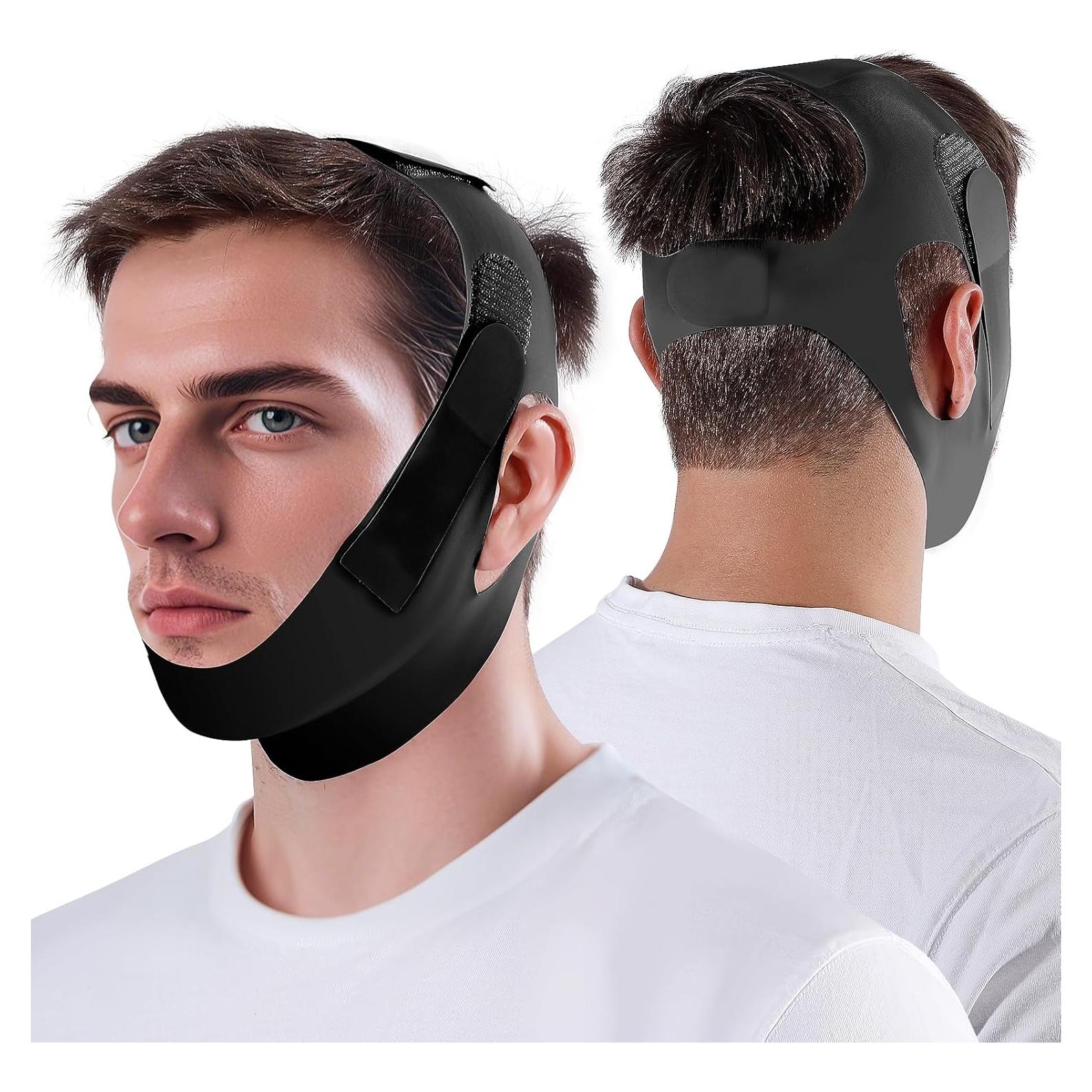 Correa para Barbilla Anti Ronquidos NOIKO Ajustable Negro M