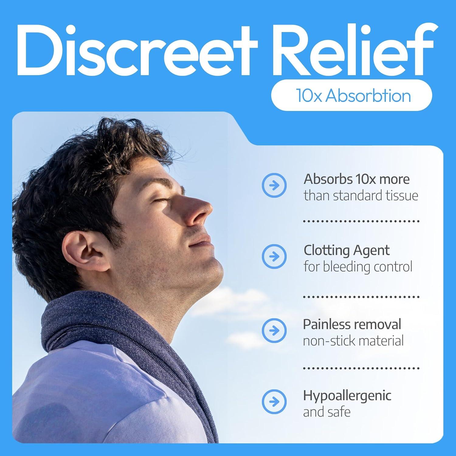 Detenedor de Sangrado Nasal NozeCalm - 6 Unidades - Hipoalergénico