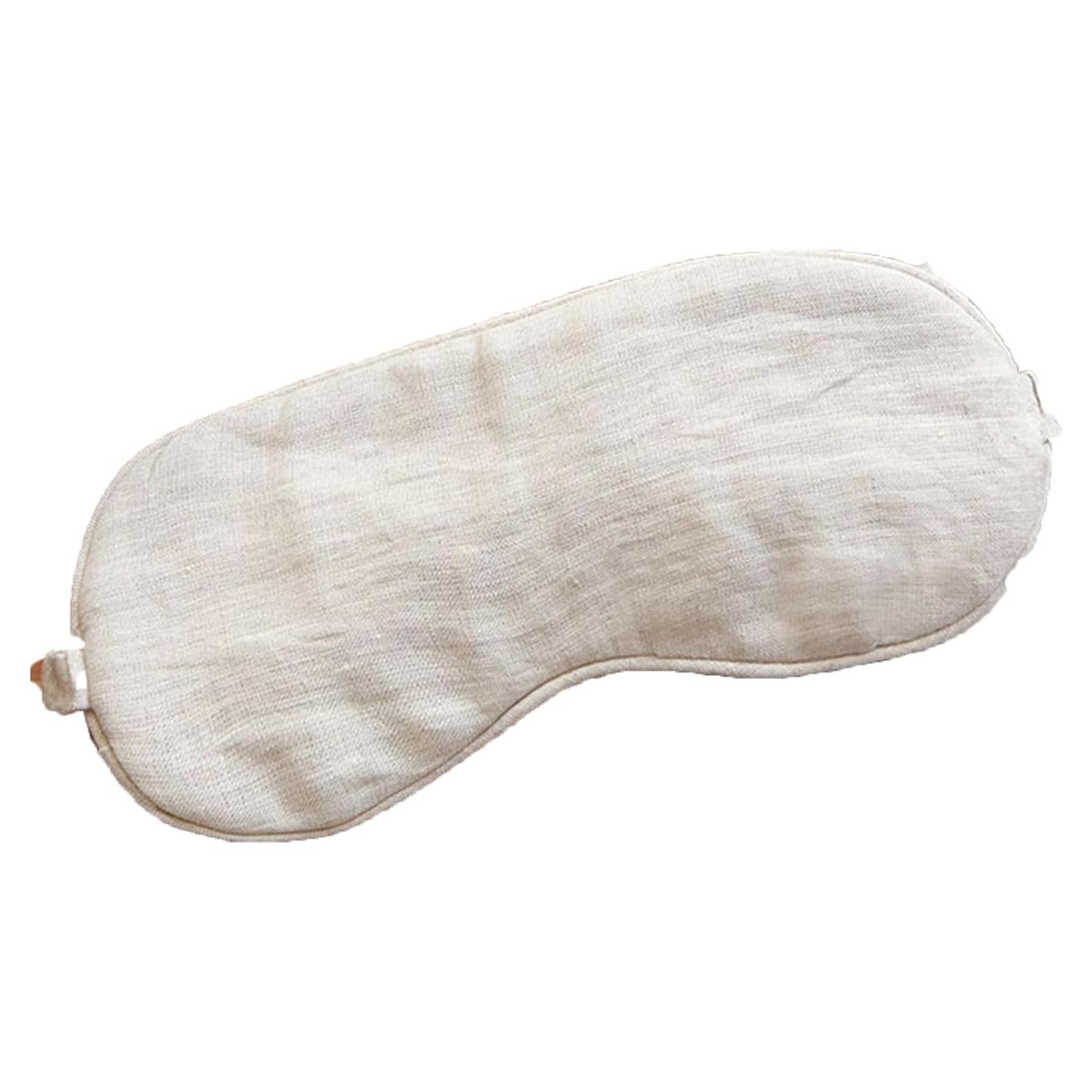 Máscara de Ojos de Lino Orgánico Hicoolfun Color Crudo