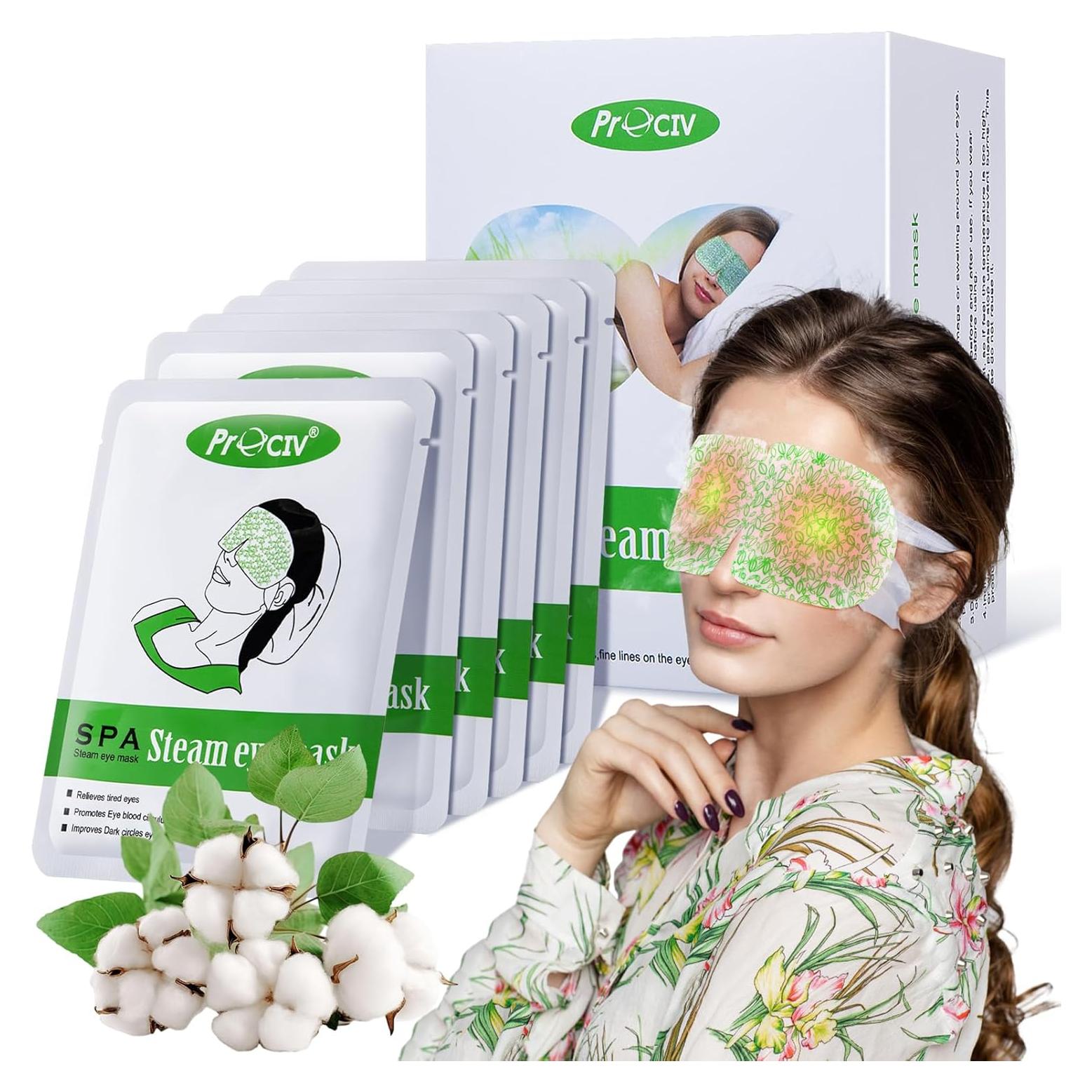 16 Máscaras de Ojos Calentadas ProCIV para Alivio Ocular