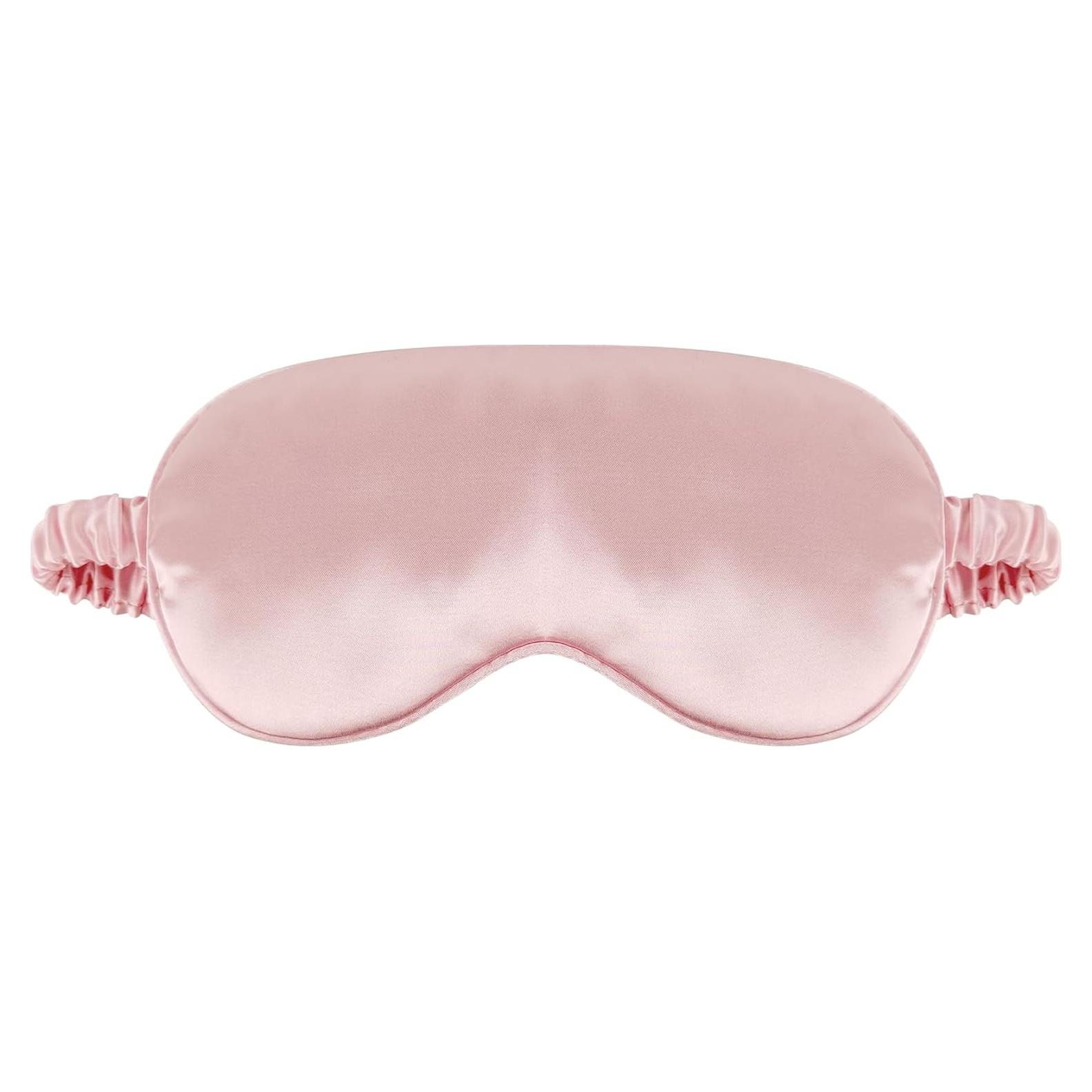 Máscara de Sueño de Seda QIANCAIWANG Rosa 21.5x9.5cm