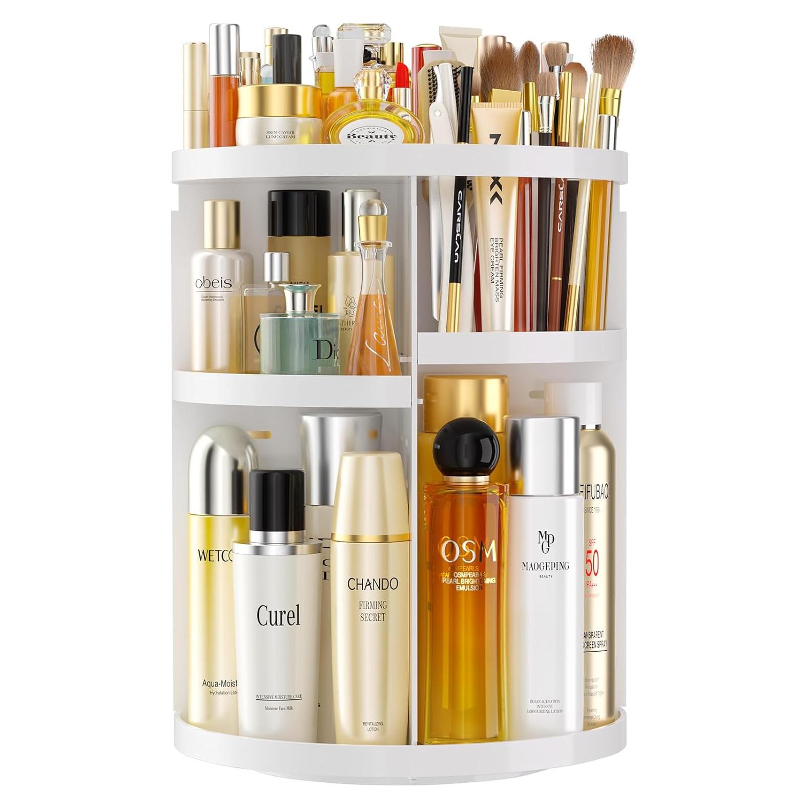 Organizador de Maquillaje 360 Hemtroy Blanco Ajustable