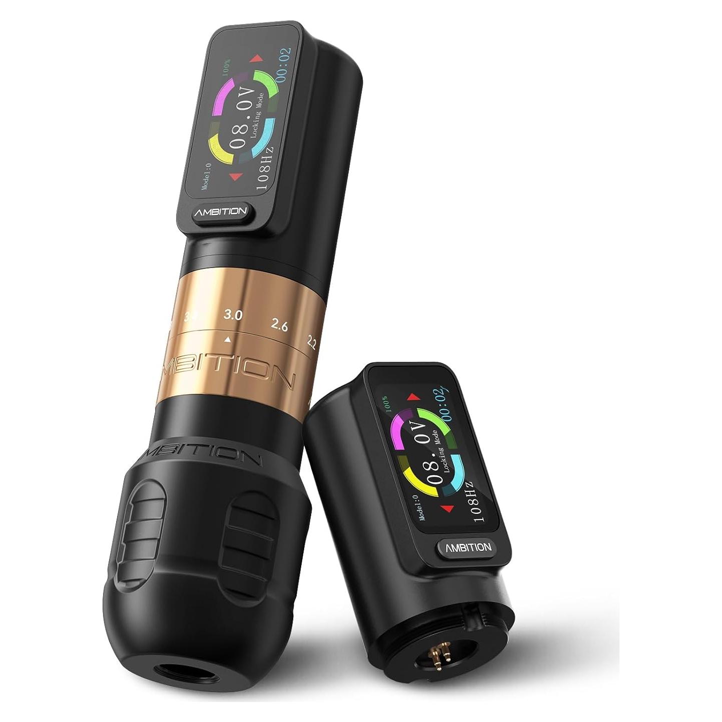 Máquina de Tatuaje Inalámbrica Ambition Seher 2400mAh 6 Golpes