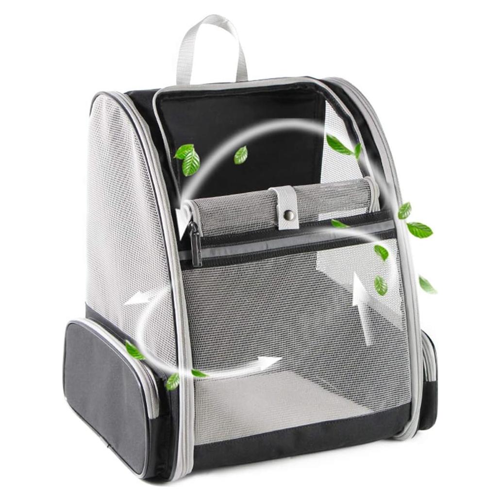 Mochila Burbuja Texsens para Mascotas Pequeñas Negra