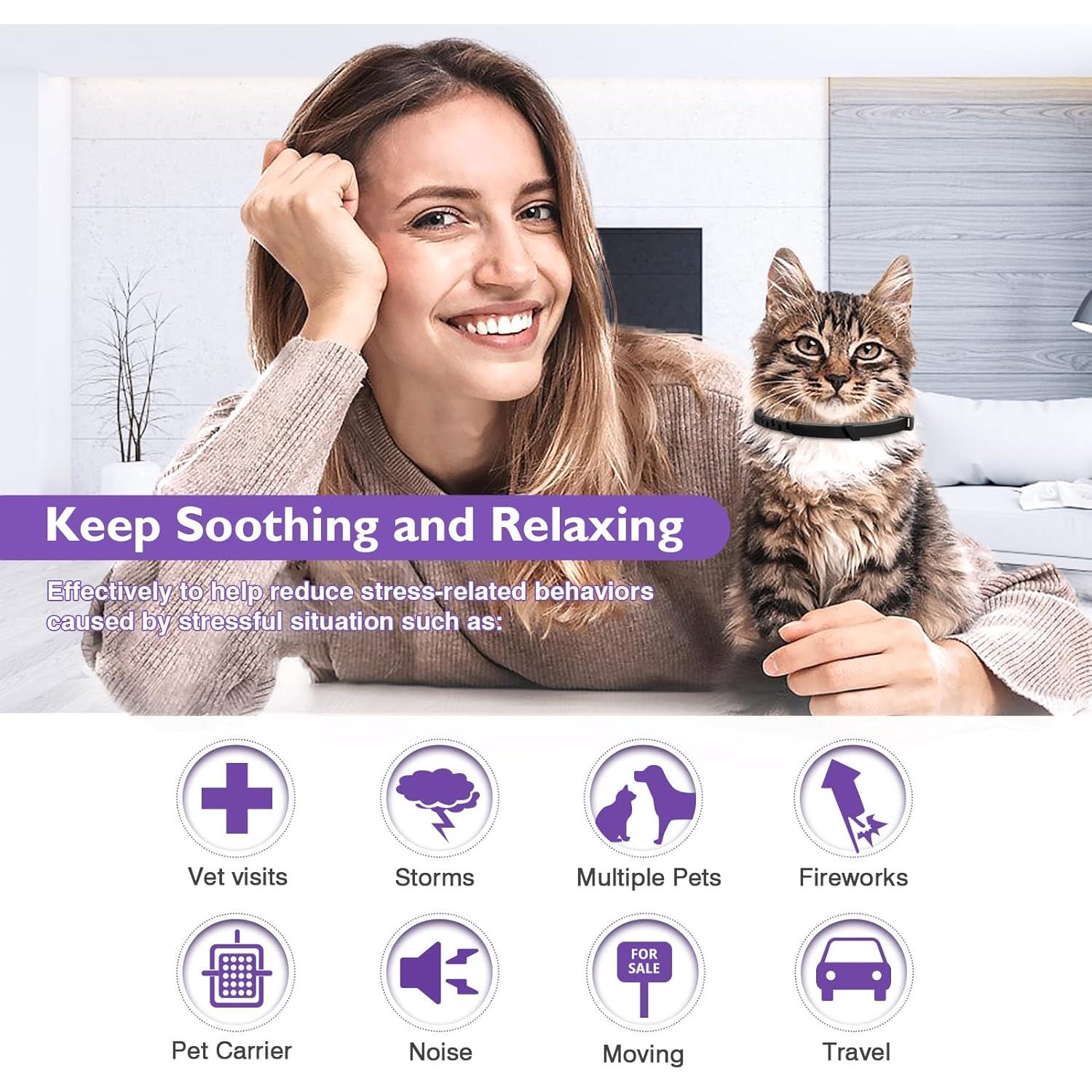 Collares Calmantes para Gatos CHANSON - 3 Unidades Ajustables