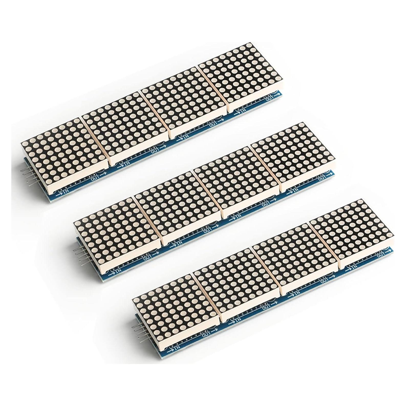 Pantalla LED Matriz de Puntos MAX7219 4 en 1 5V 13x3.2cm