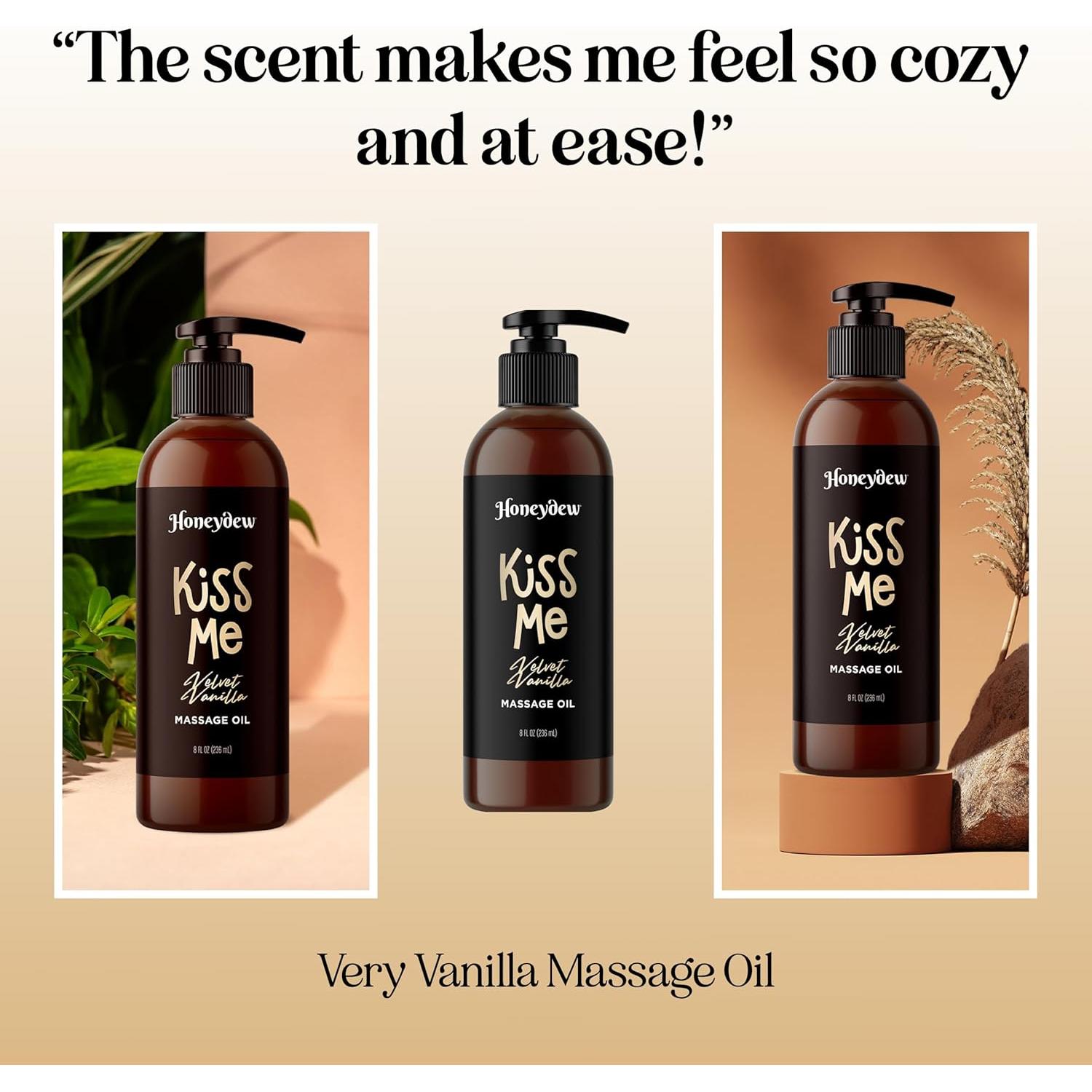 Aceite de Masaje Vainilla Honeydew 236.6 ml Hidratante Vegano