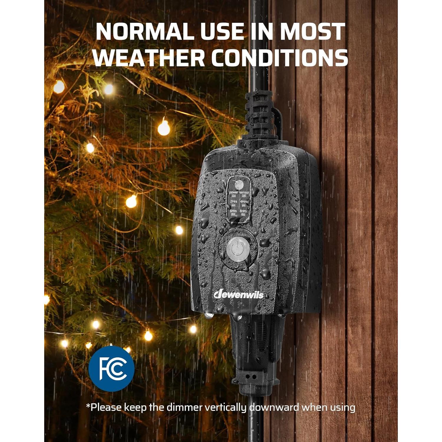 Regulador de Crepúsculo a Amanecer Dewenwils 30m LED/Tungsteno