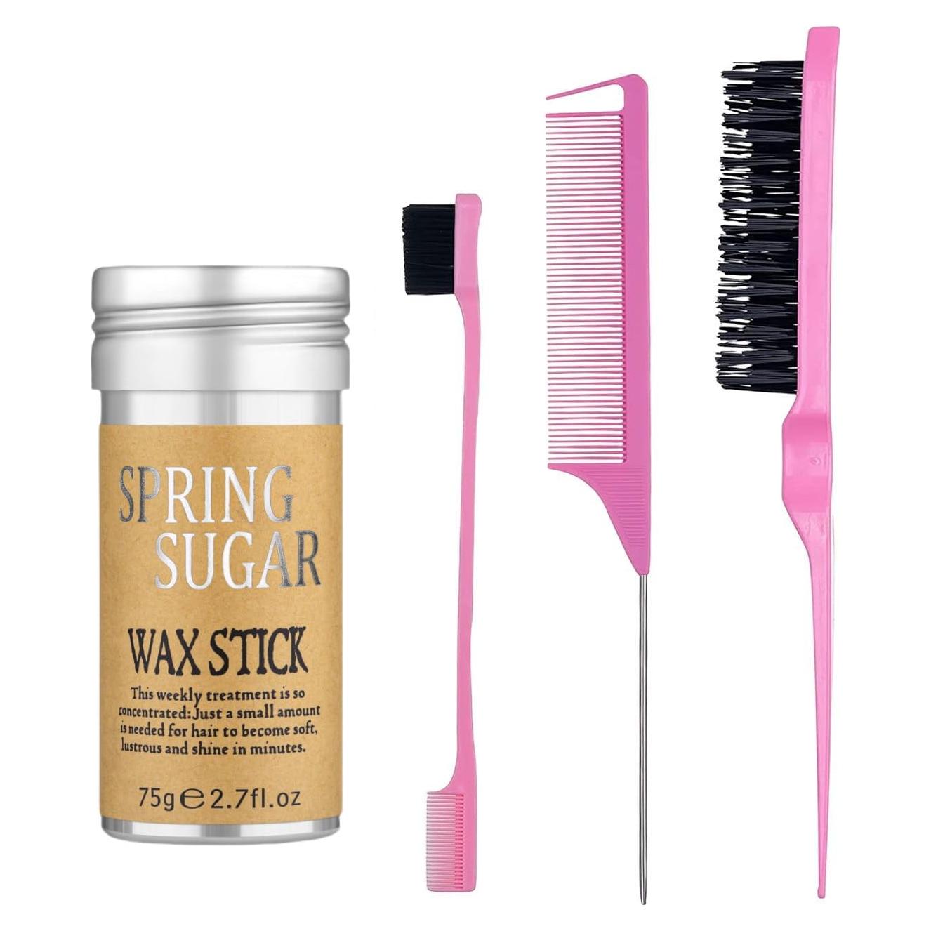 Set de Cera para el Cabello SPRINGSUGAR + 3 Peines Estilizador