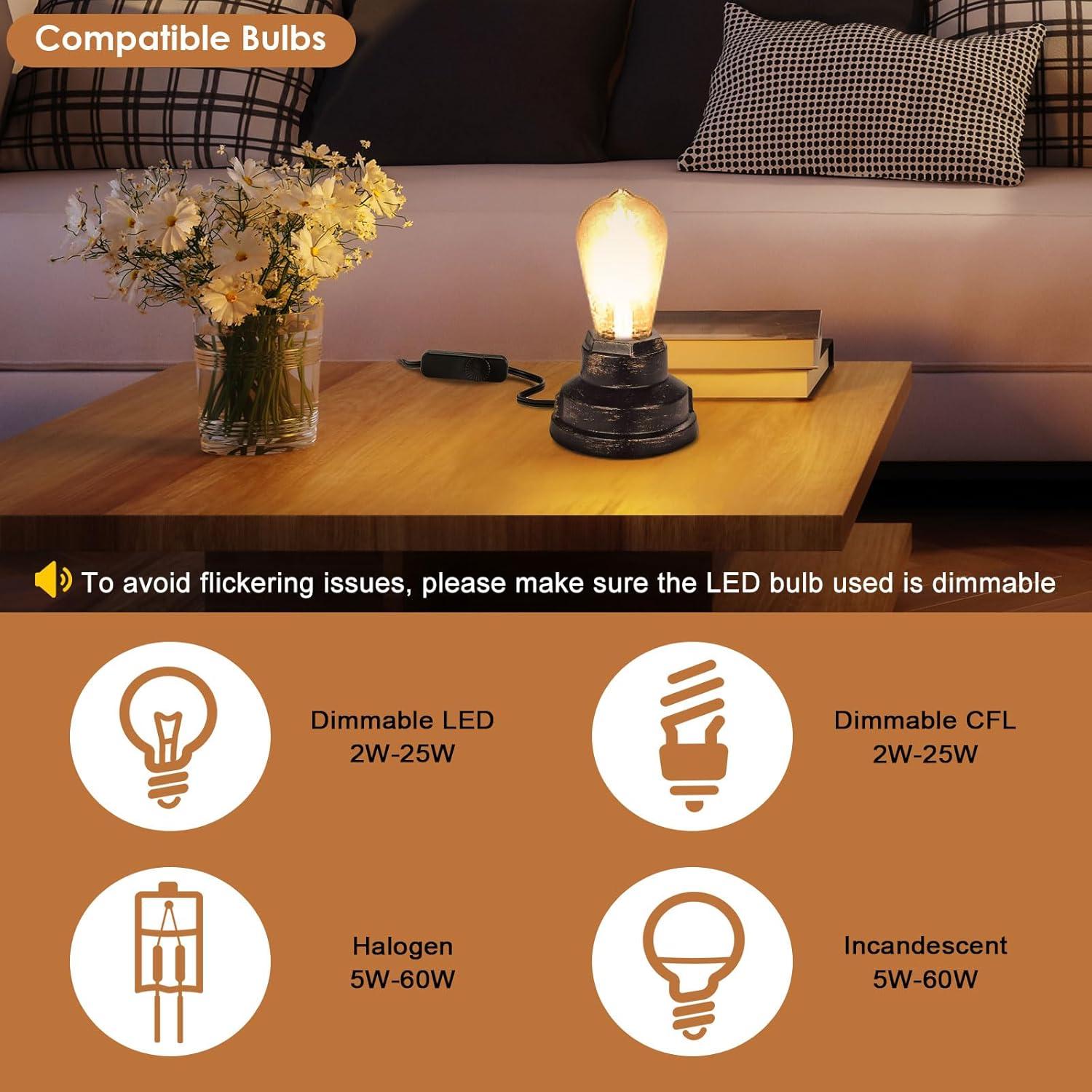 Interruptor Regulador Inline 2 Pack Seaside Village Negro