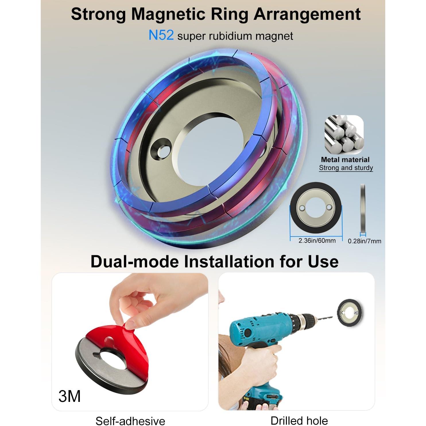 Soporte Magnético Kolasels para Tabletas y Teléfonos - 2 Piezas