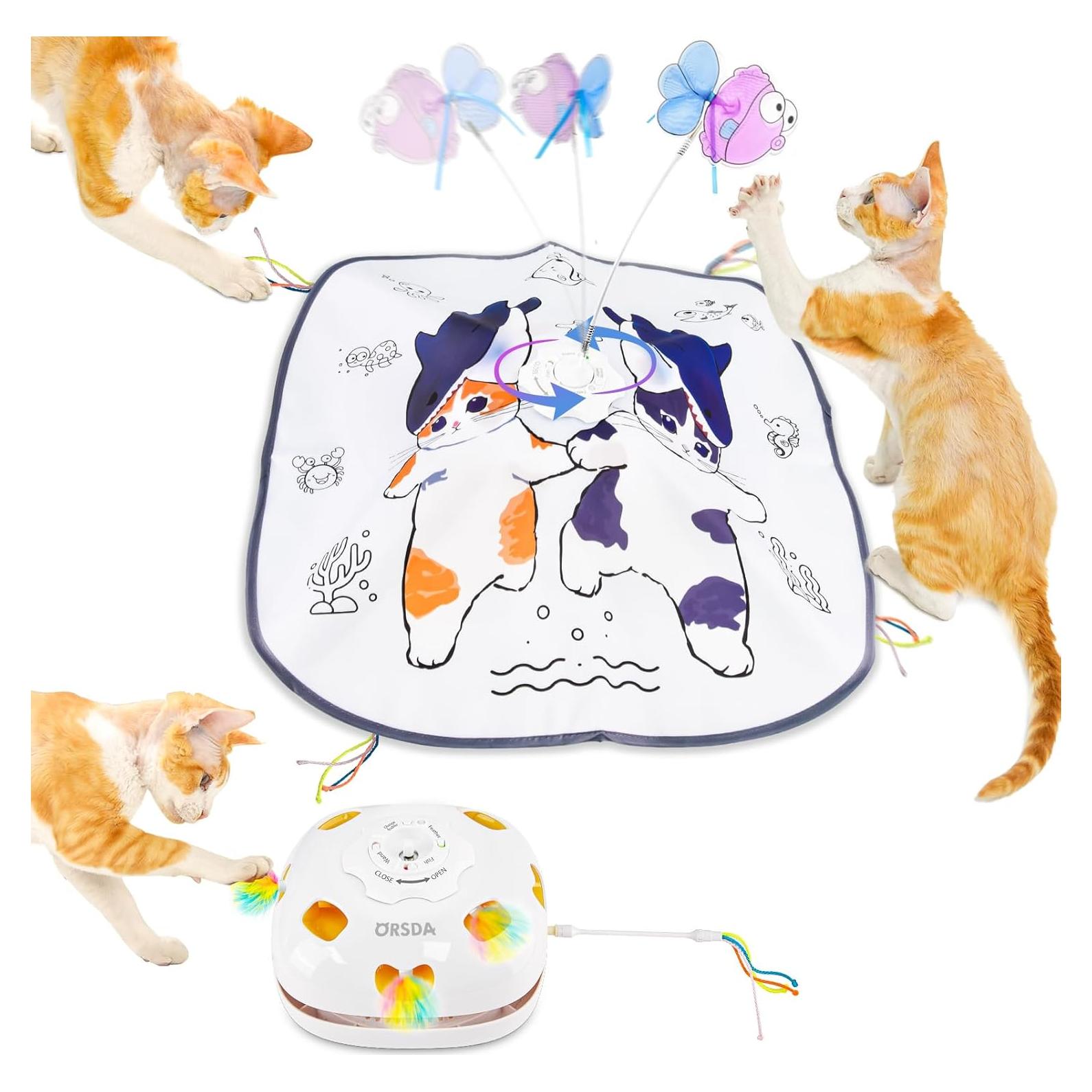 Juguete Interactivo 5-en-1 para Gatos ORSDA - Automático Recargable