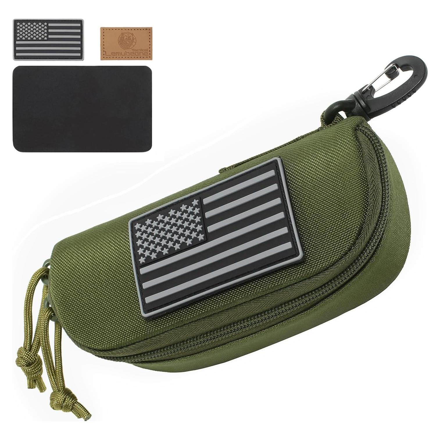 Funda Táctica Molle para Gafas Lemubeane Verde Militar