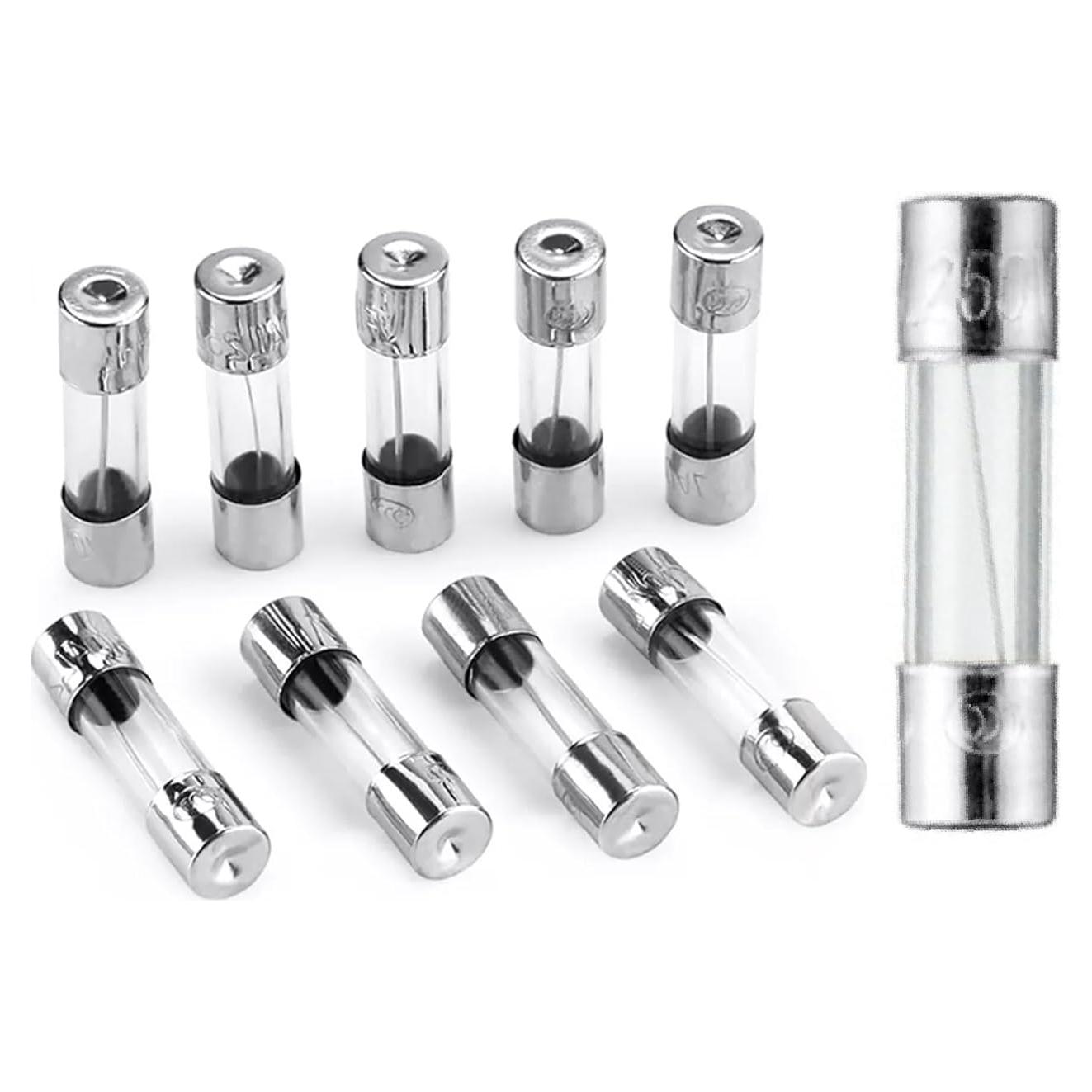 Fusibles de Vidrio ETERPEK F0.5AL250V 5x20mm Paquete 10