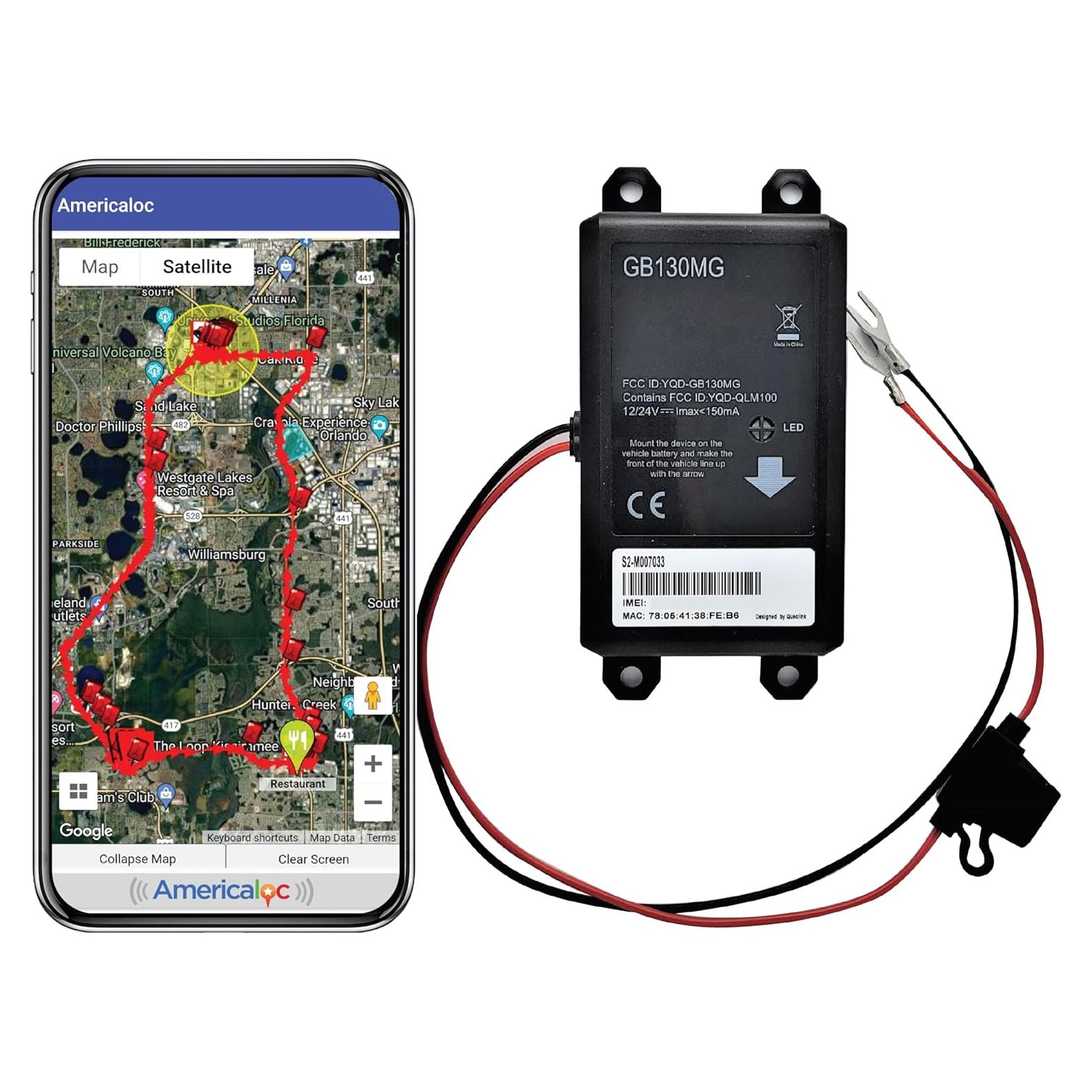 Rastreador GPS Americaloc GB130MG Instalación Fácil 130g