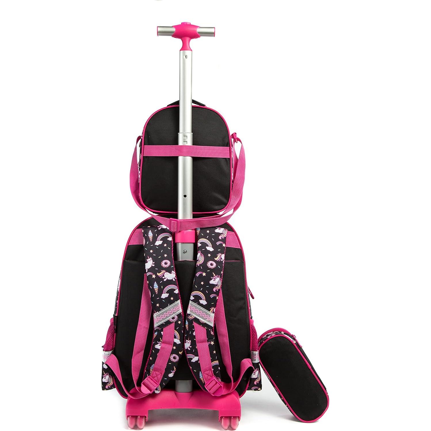 Mochila Rodante para Niñas Meetbelify Unicornio 3 en 1