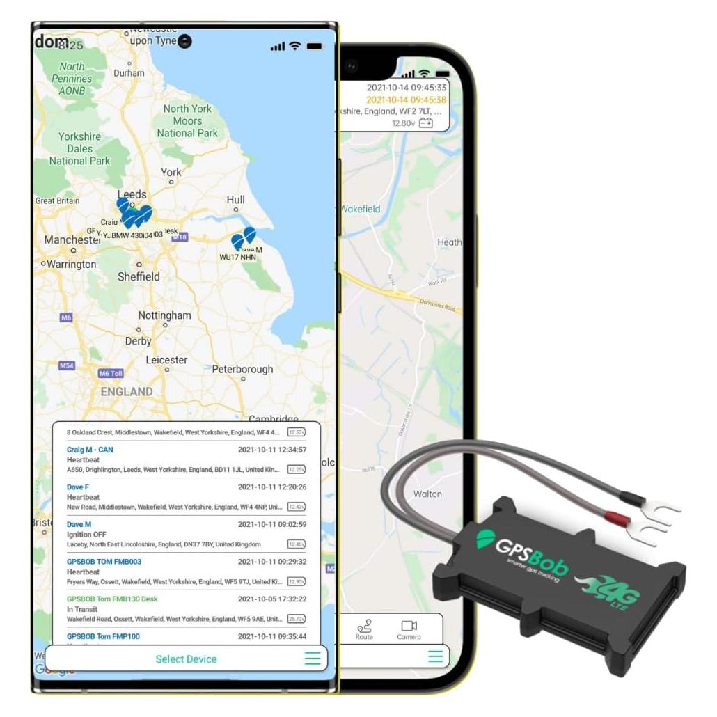 Rastreador GPS 4G GPSBob 12/24V con 5 años de servicio