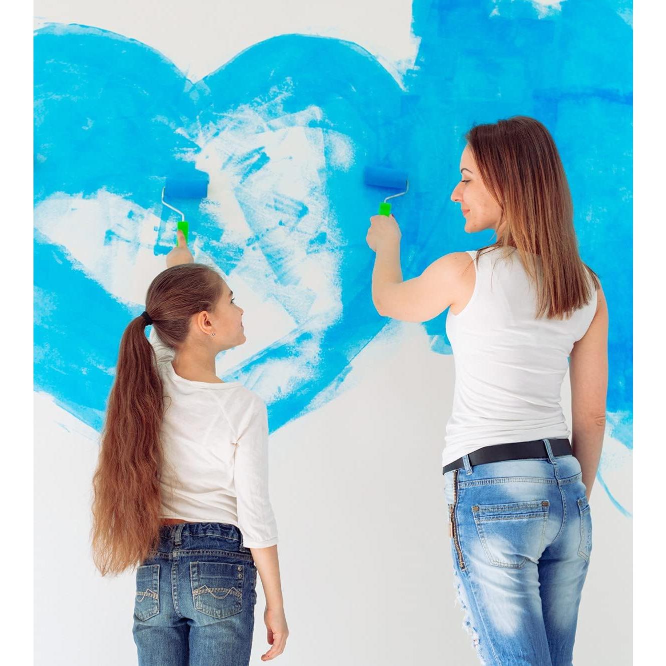 Kit de Rodillos de Pintura Mini KUPOO 6 Piezas 2" Espuma