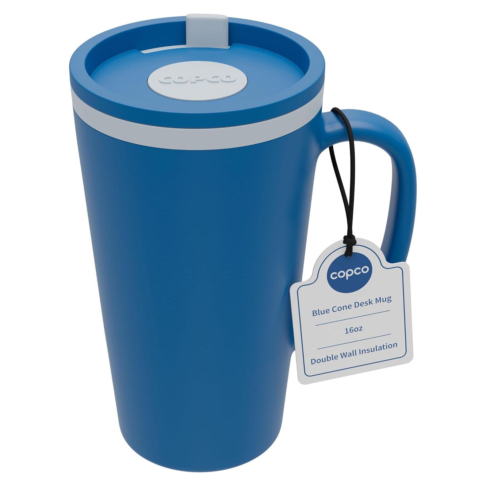Taza de Viaje Copco Cone 500 ml - Aislante Doble Pared Azul