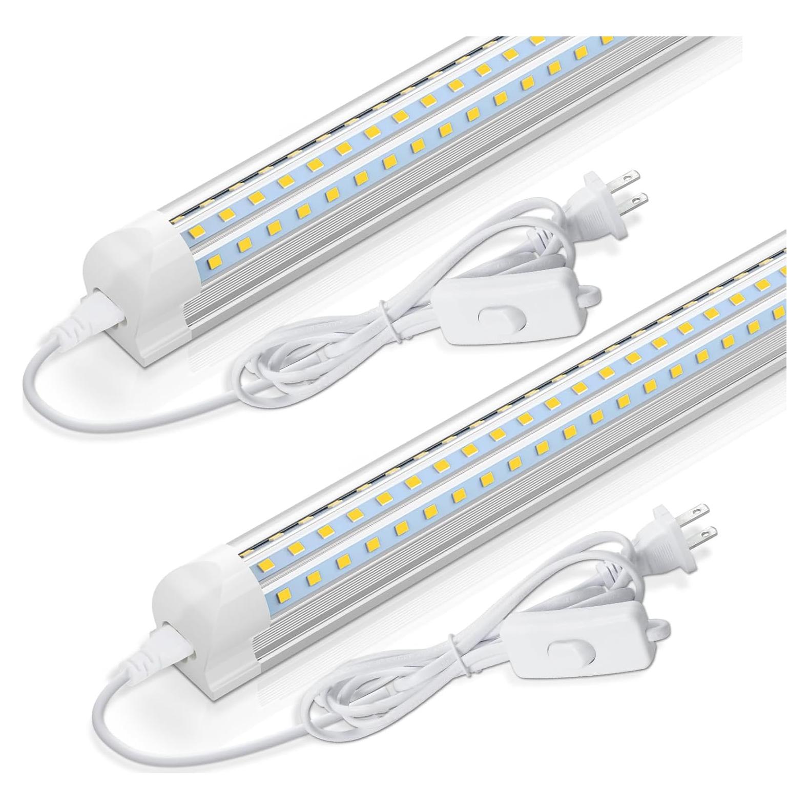 Luz LED de Taller CNSUNWAY 2FT 24W 3600LM Luz Diurna