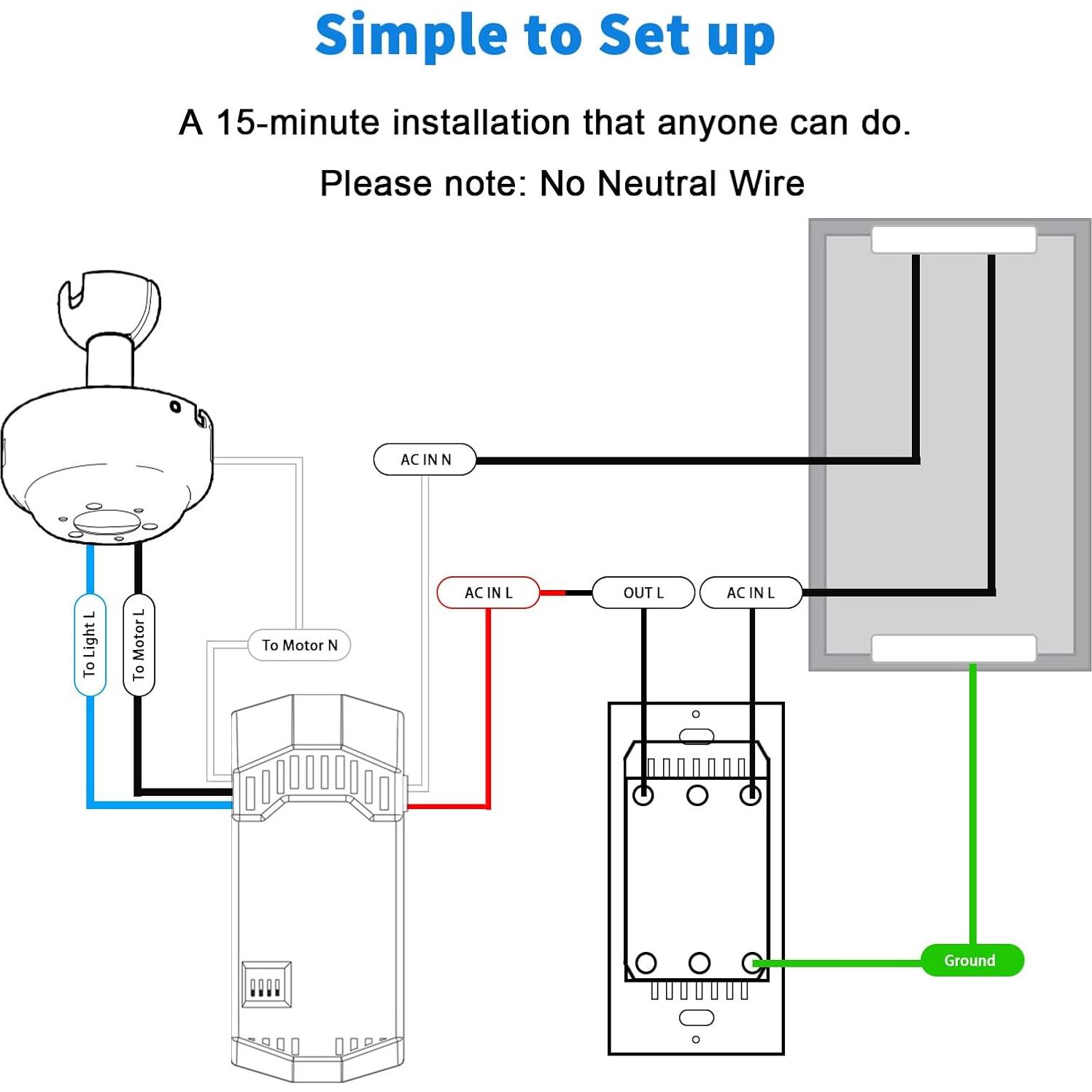 Control Remoto Universal para Ventilador de Techo Humpptom