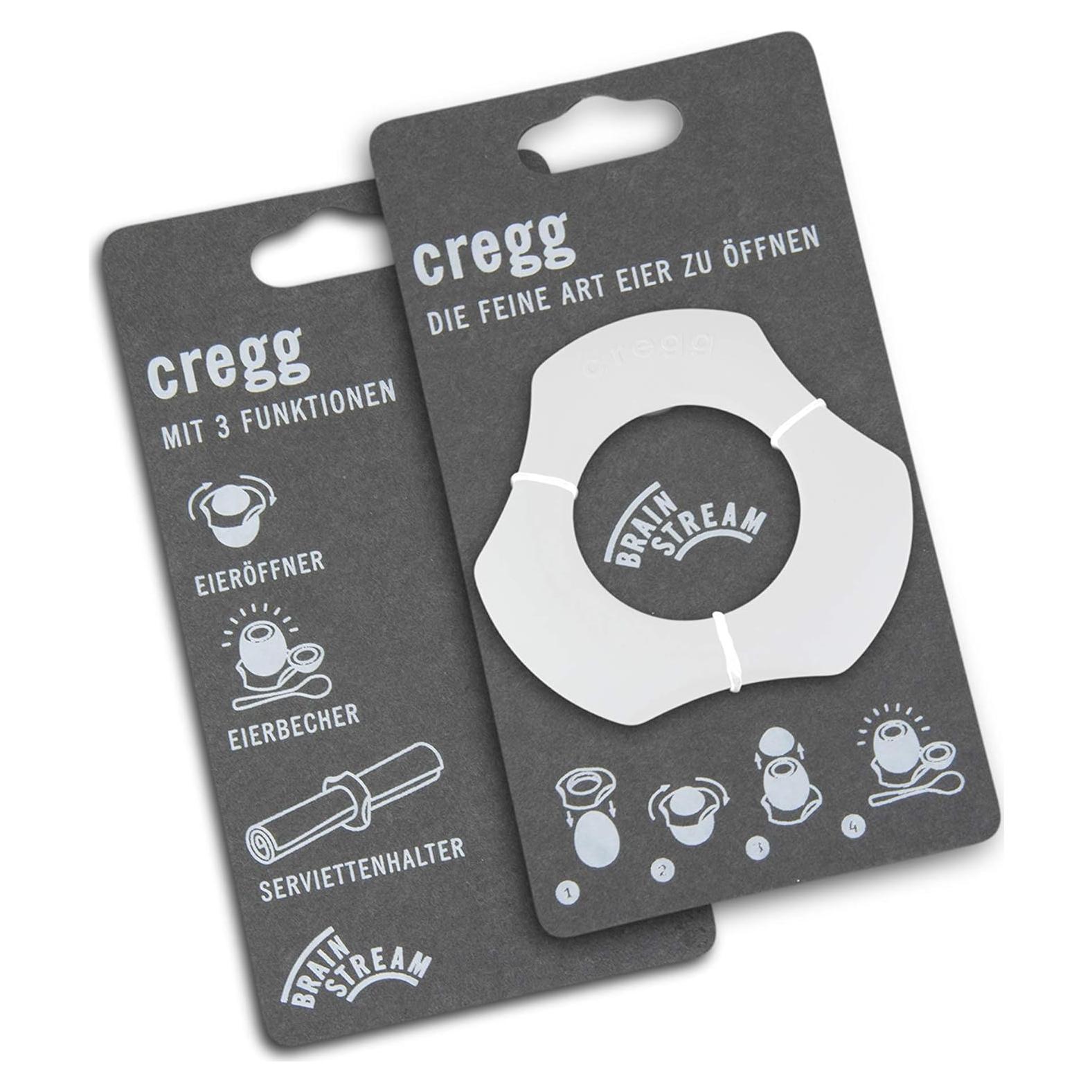 Cortador de Huevos 3-en-1 Brainstream Cregg - Blanco - Hecho en Alemania