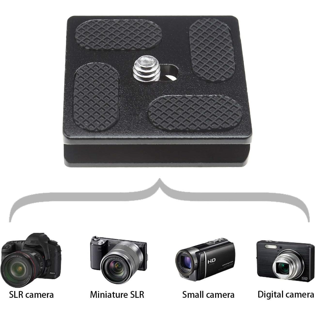 2 Placas de Liberación Rápida 40mm Micro Traders para Cámara